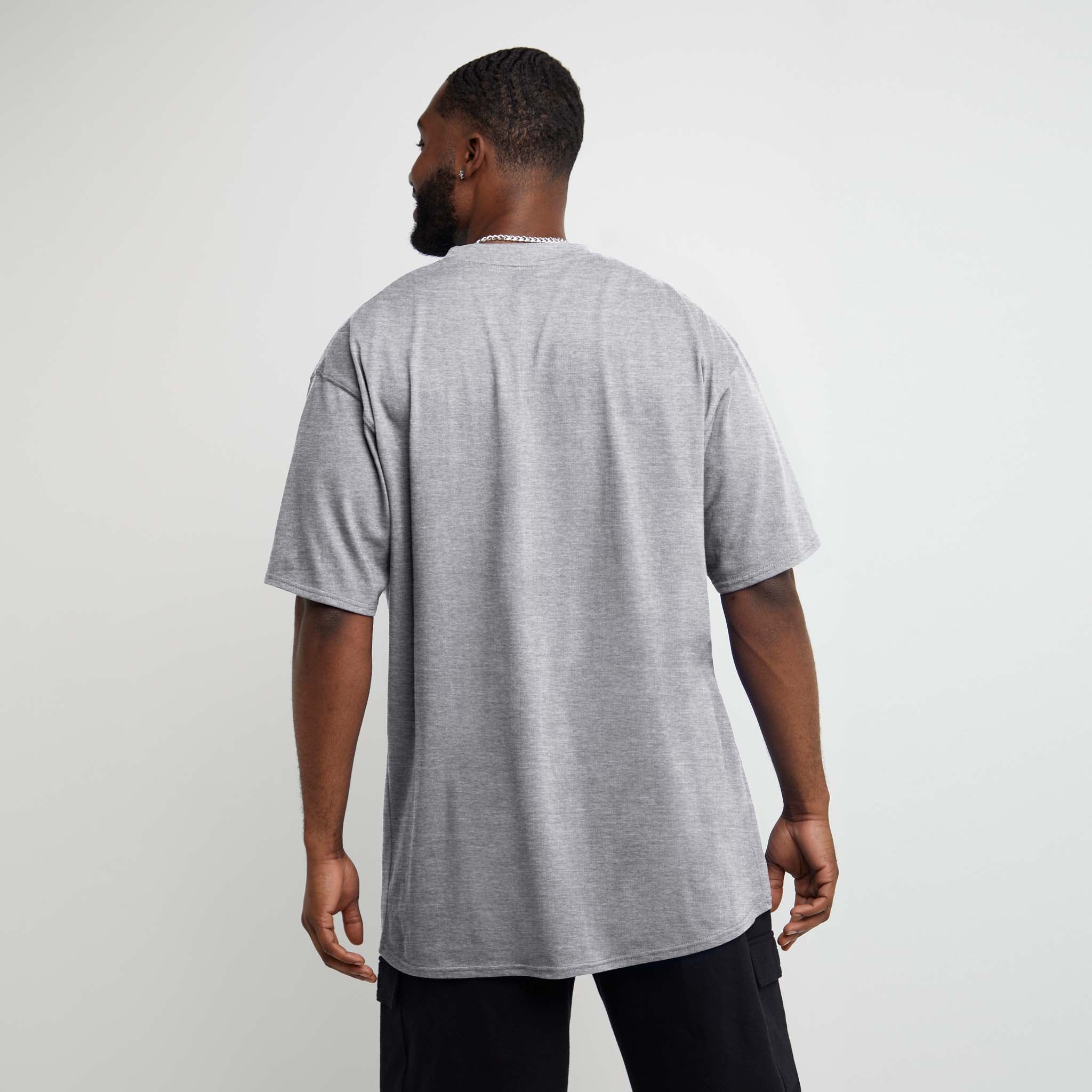 Champion Classic T-Shirt C Logo Manhattan Mist Heather coton
