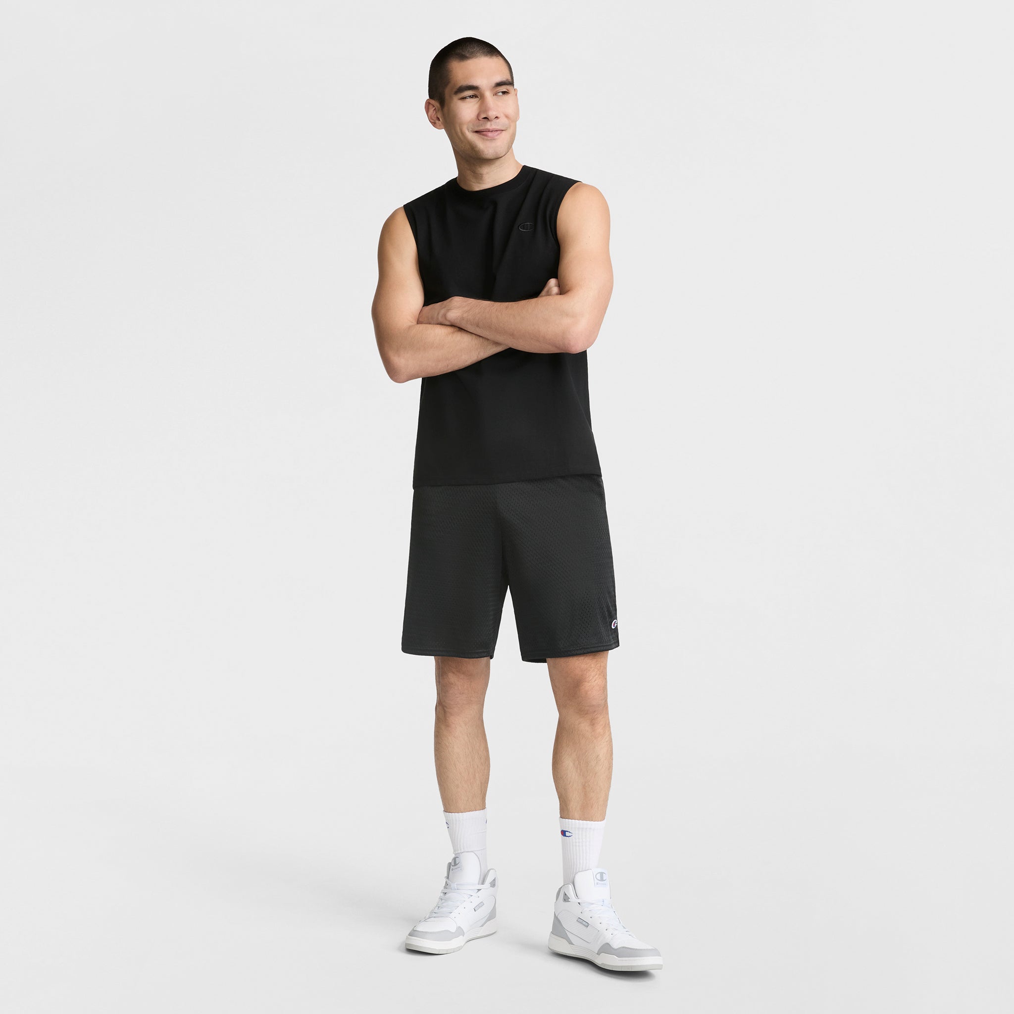 Champion Muscle Tank Débardeur Homme Noir Coton
