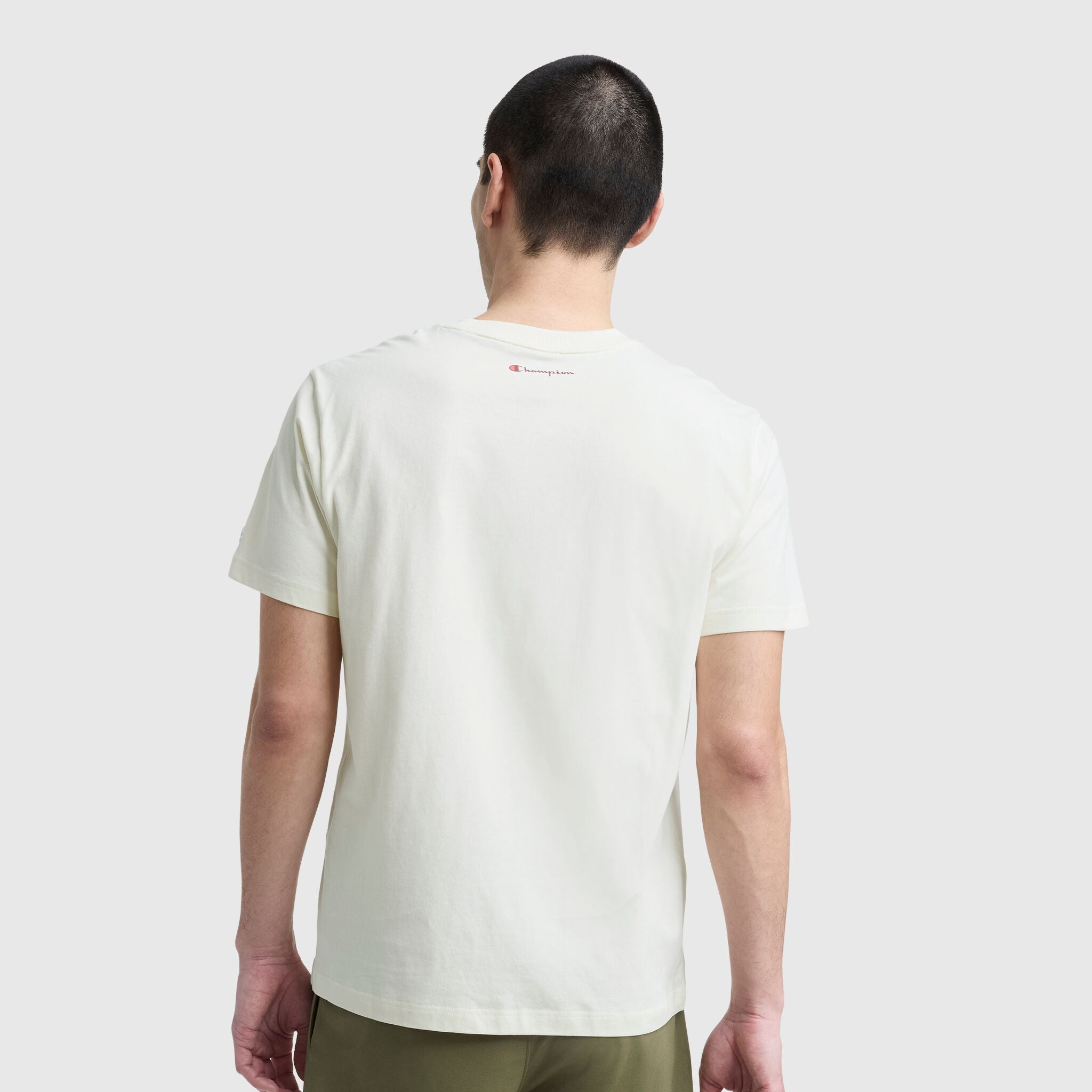 Champion Classic Graphic Script Logo t-shirt homme Unbleached Cotton