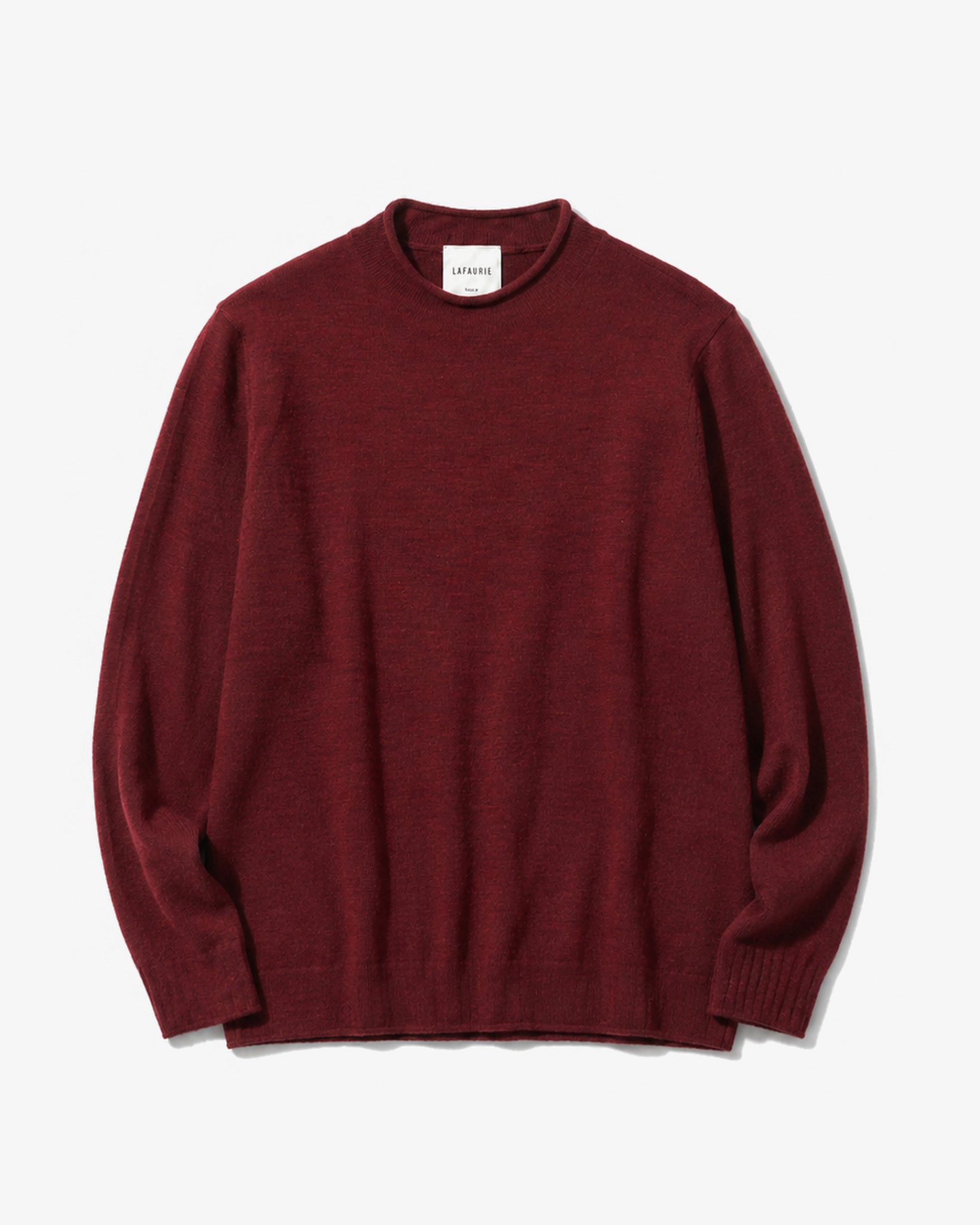 Lafaurie Giulio pull mérinos terracota col rond