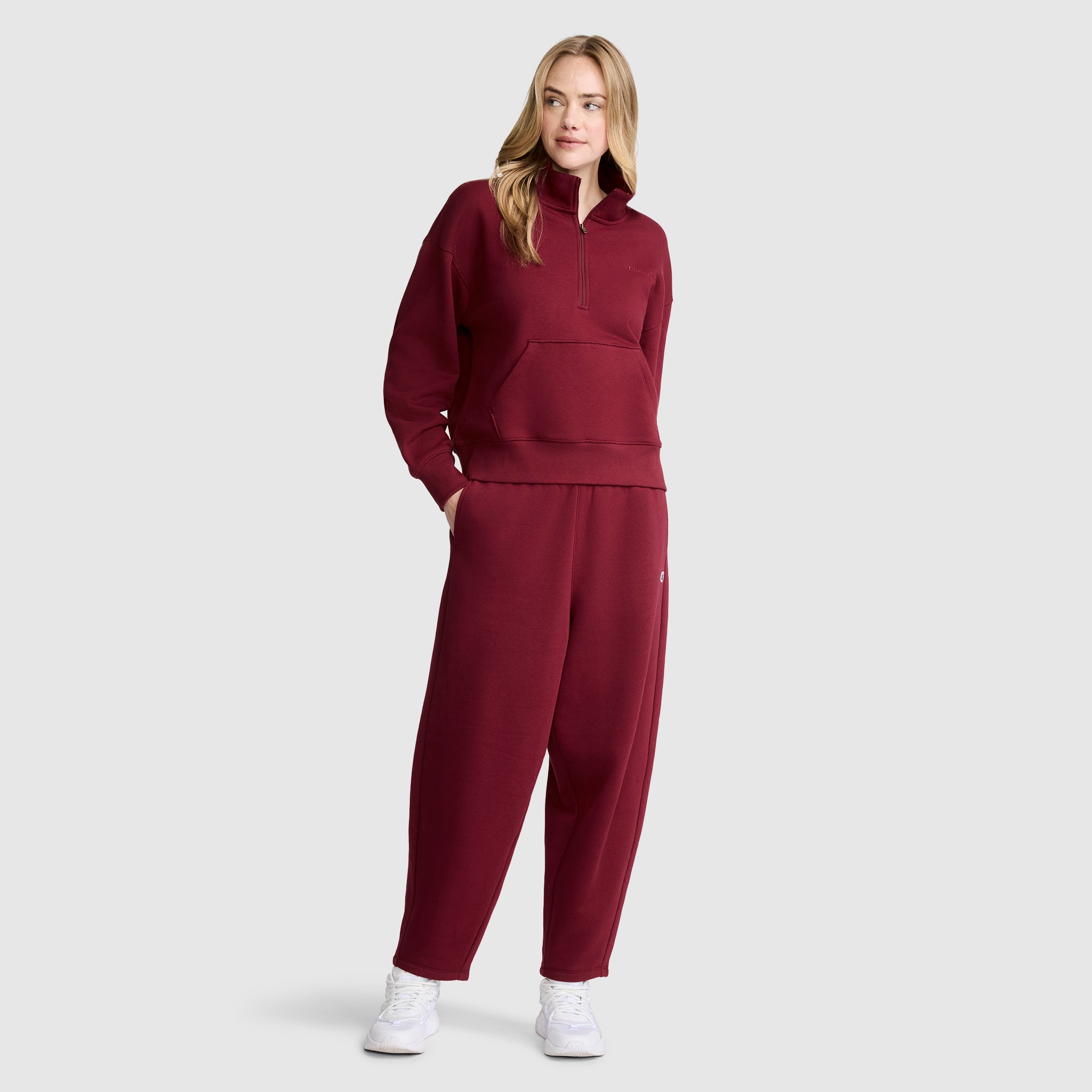Champion Barrel Leg pantalon Cabernet molleton coupe barrel