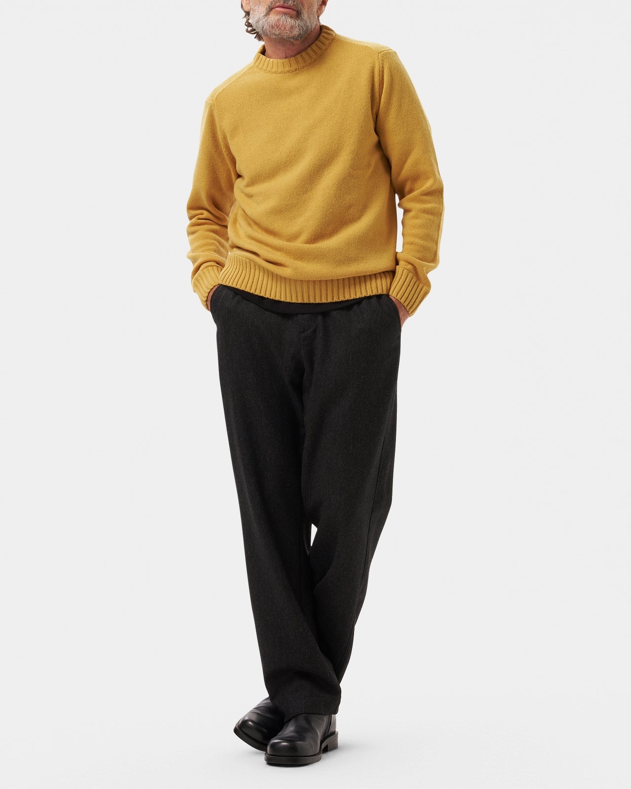 Lafaurie Claudio pull laine jaune miel jauge 7