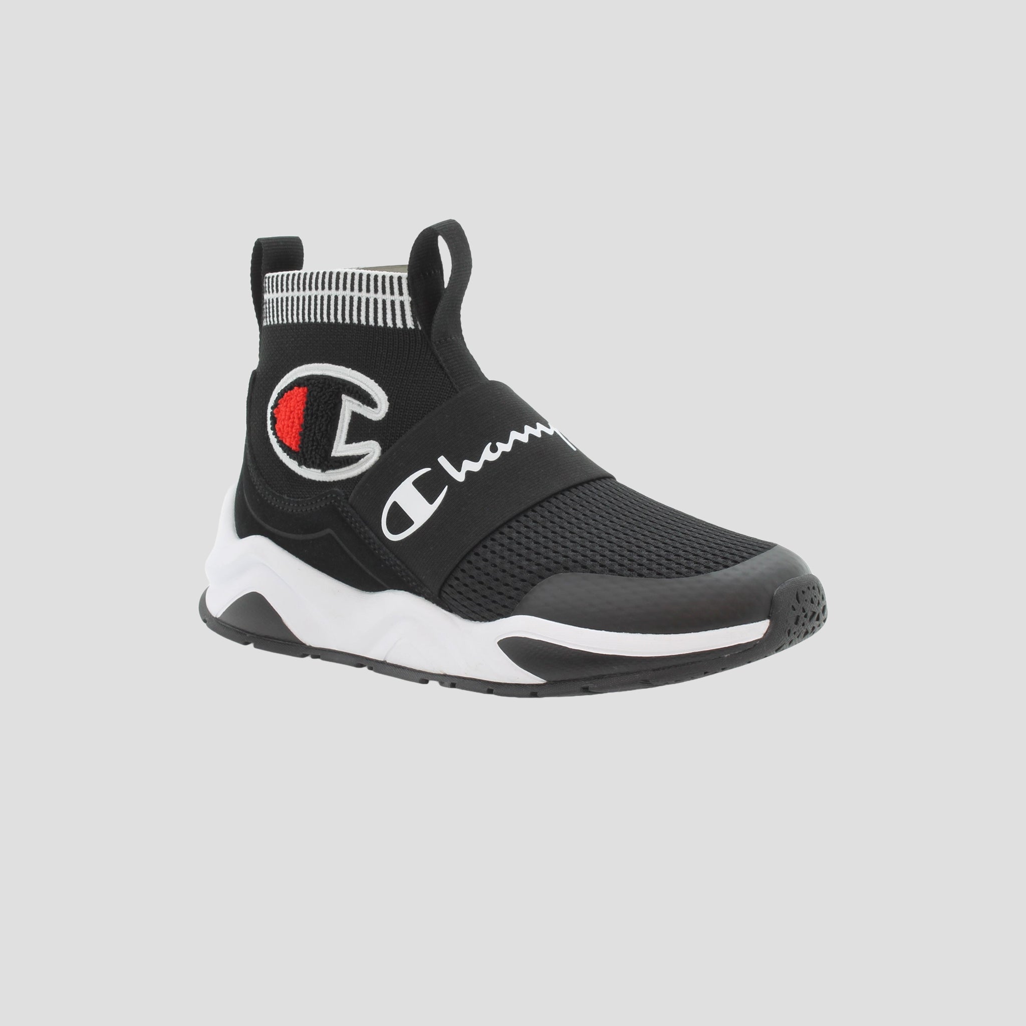 Champion Rally Pro baskets enfant noir montantes knit