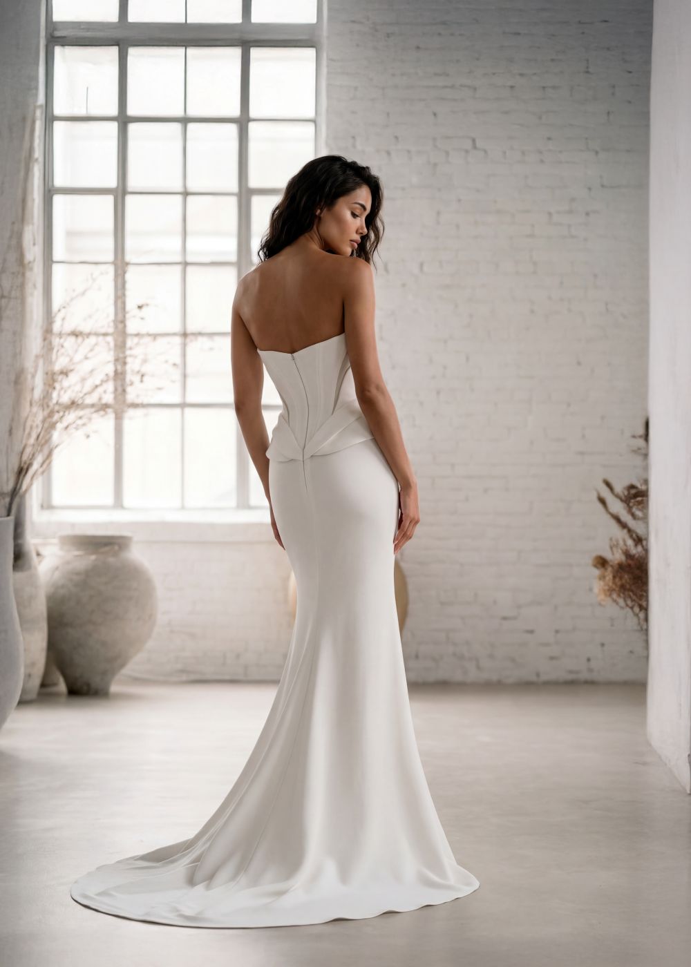 Hervé Paris Promise Priscilla Robe de Mariée Blanche