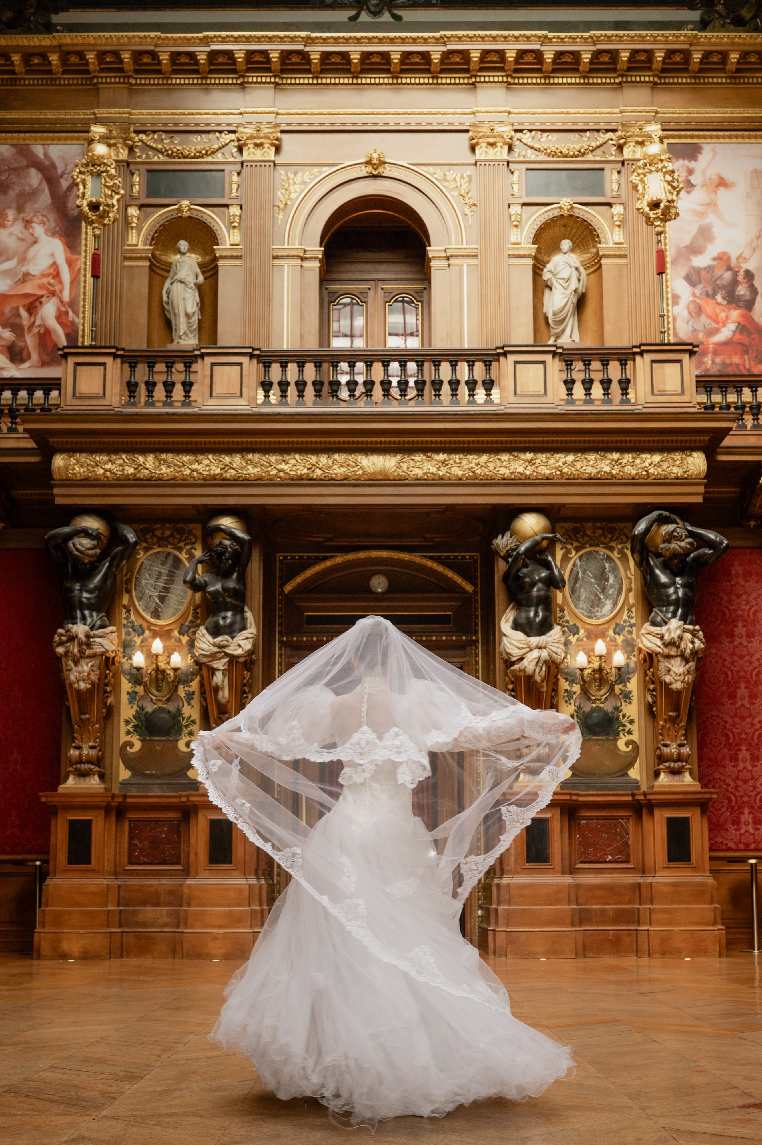 Solène Gisèle Voile Tulle et Dentelle Mariée Vintage