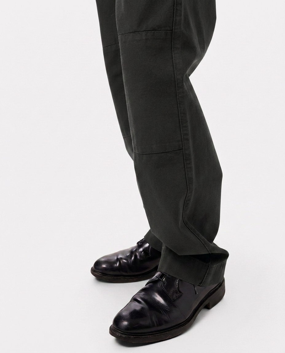LAFAURIE GABIN Canevas Vert Sapin pantalon coton