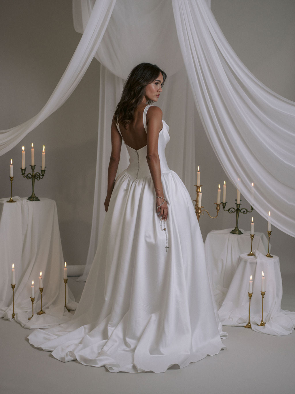 Rime Arodaky Bridal Roslyn robe de mariée satin duchesse