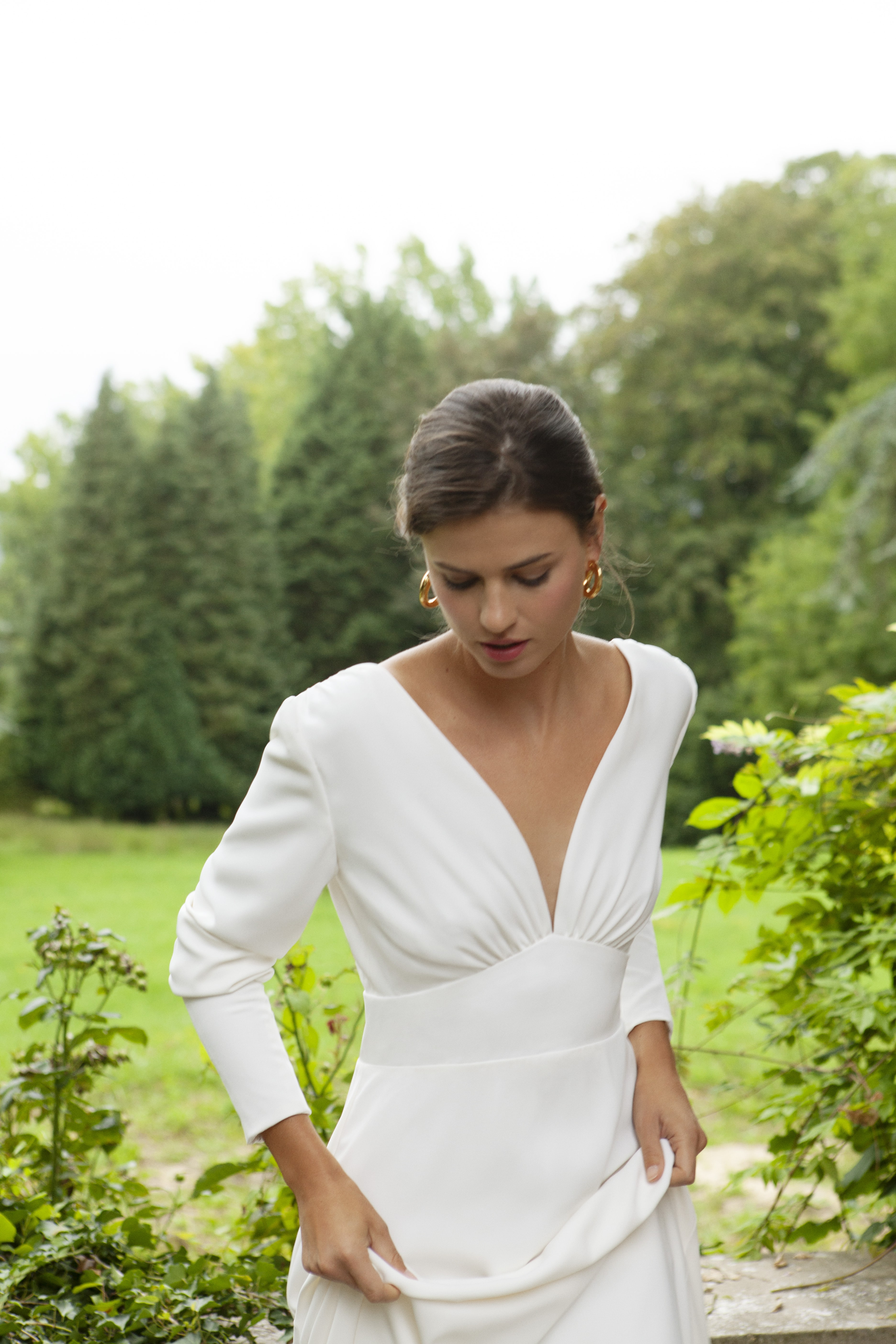 Maison Floret Sur-mesure Gabin robe de mariée manches bouffantes