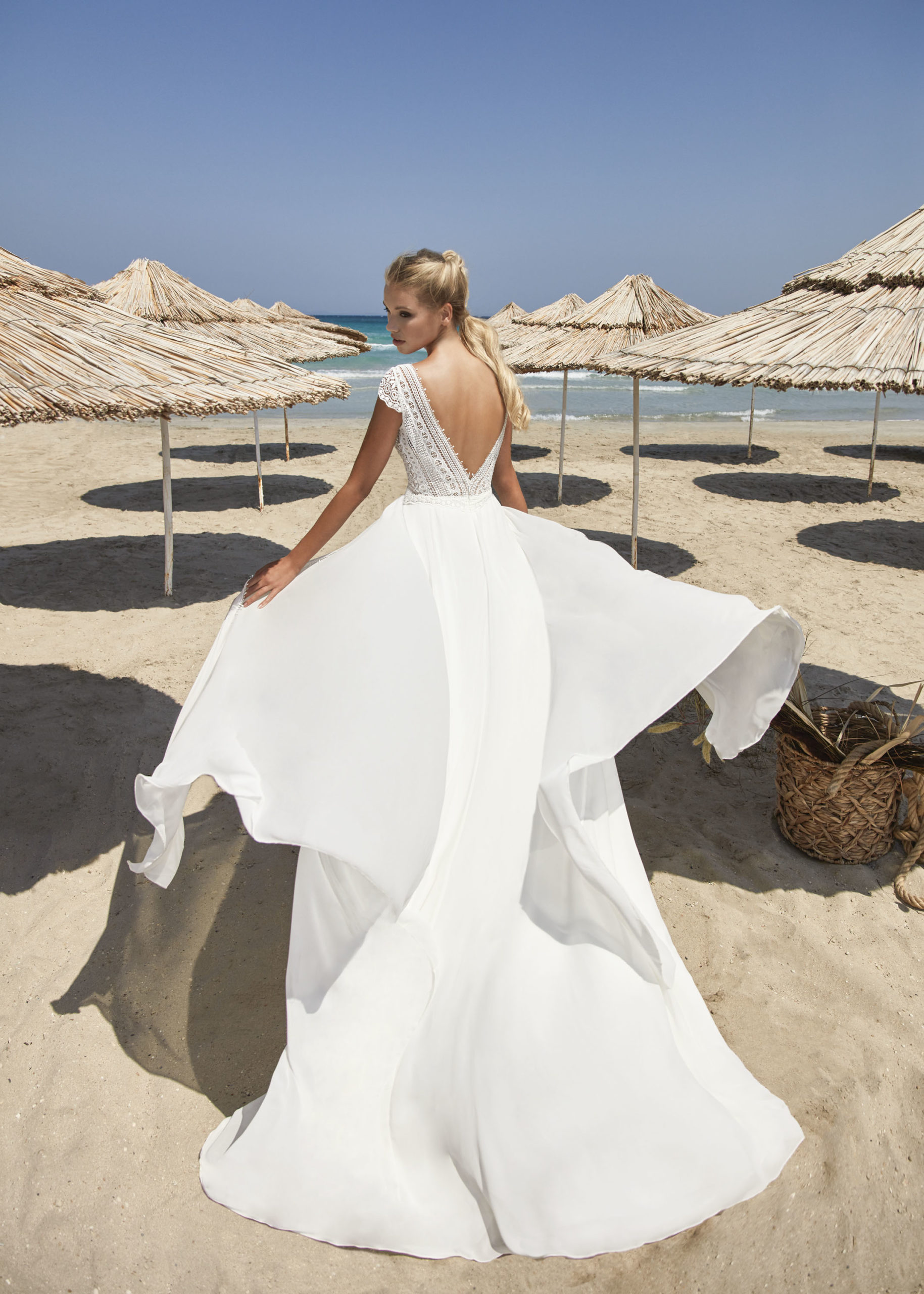 Hervé Paris Boho Vergons robe de mariée ivoire bohème