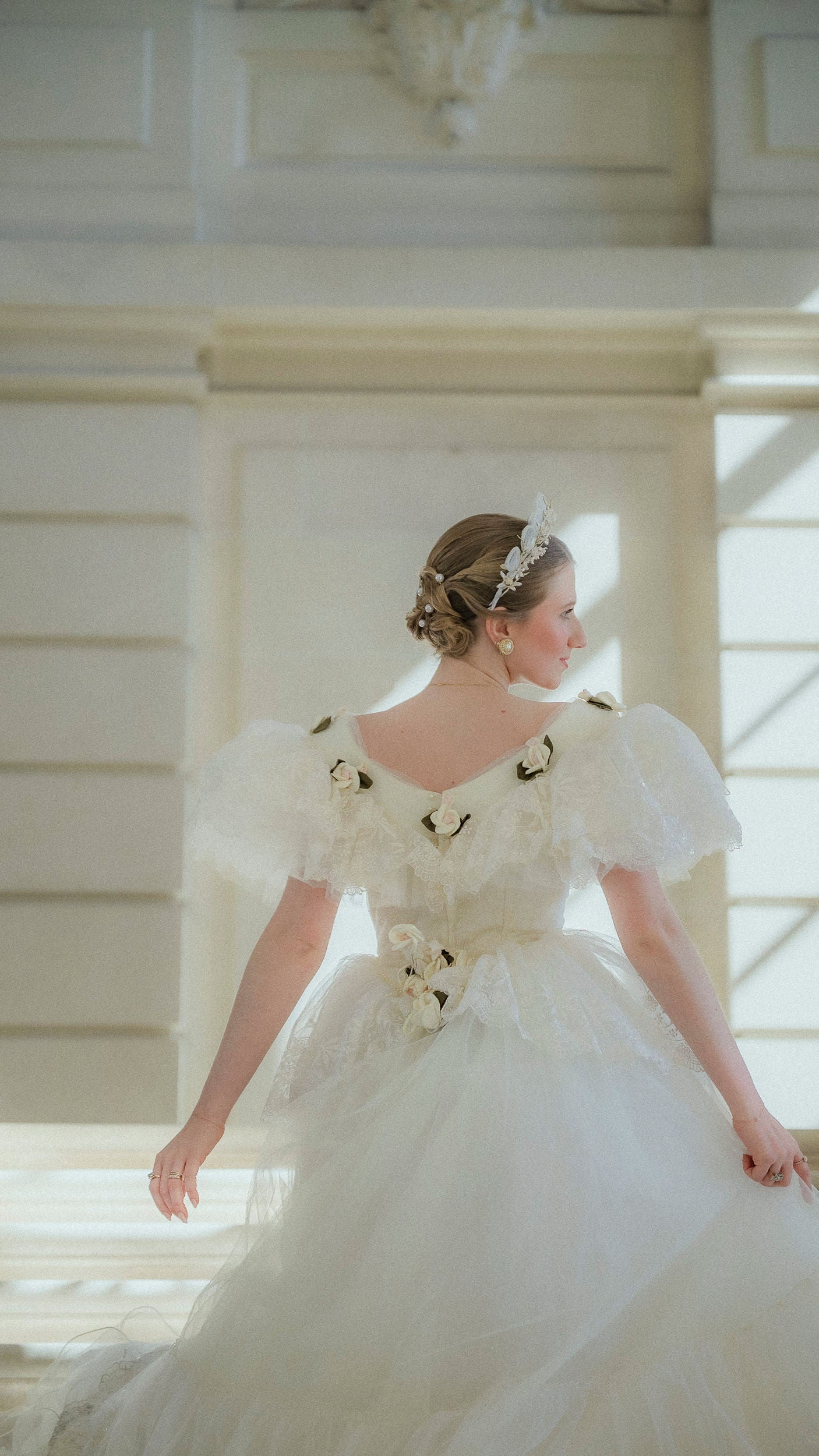 Solène Gisèle La mariée Robe Alina robe dentelle ivoire 36/38