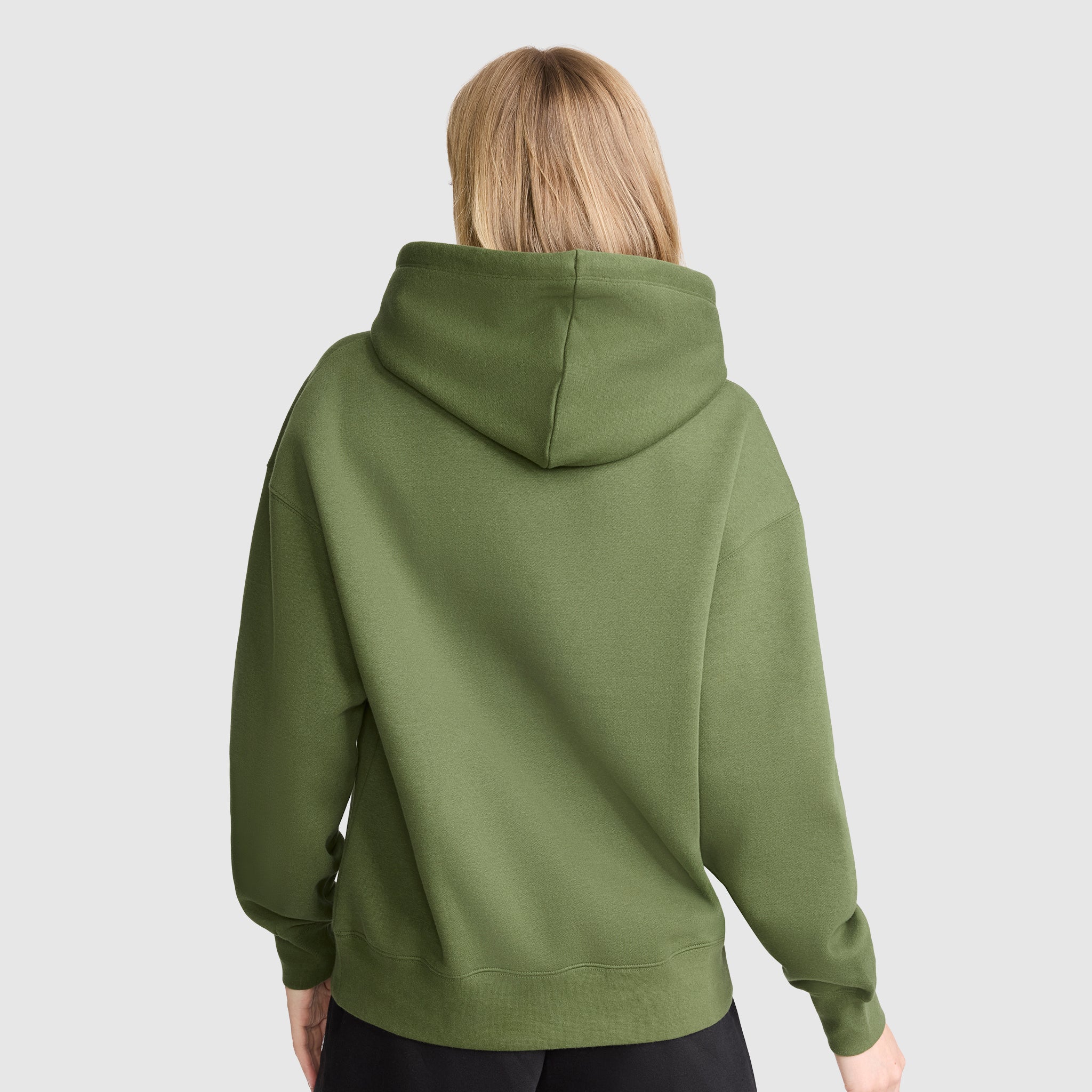 Champion Powerblend Tonal Script Freshman hoodie vert Chive