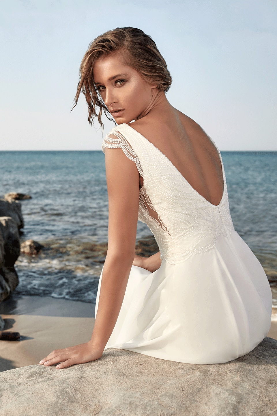 Hervé Paris Vintage Collection Targon robe de mariée longue