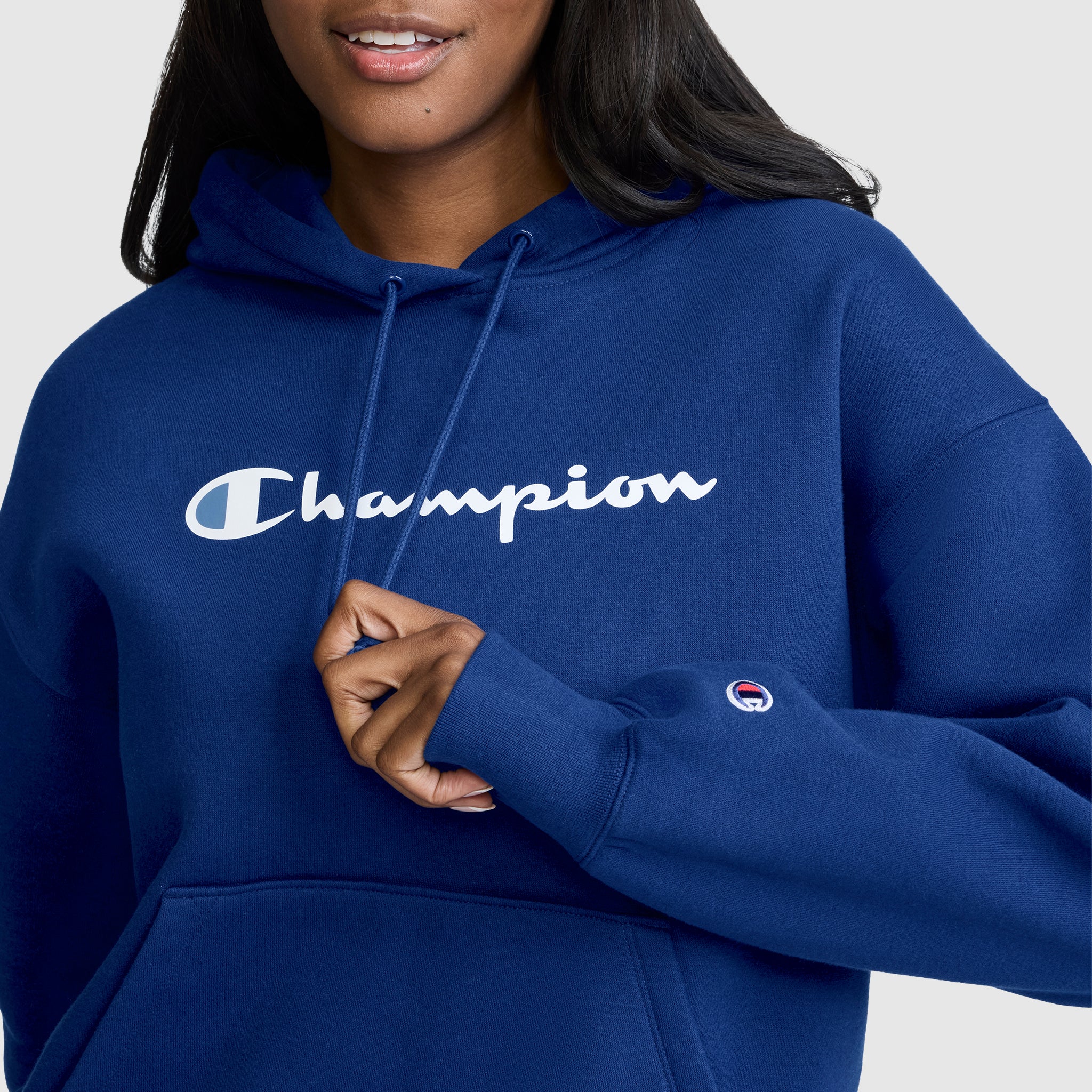 Champion Powerblend Relaxed Hoodie sweat Blue Depths