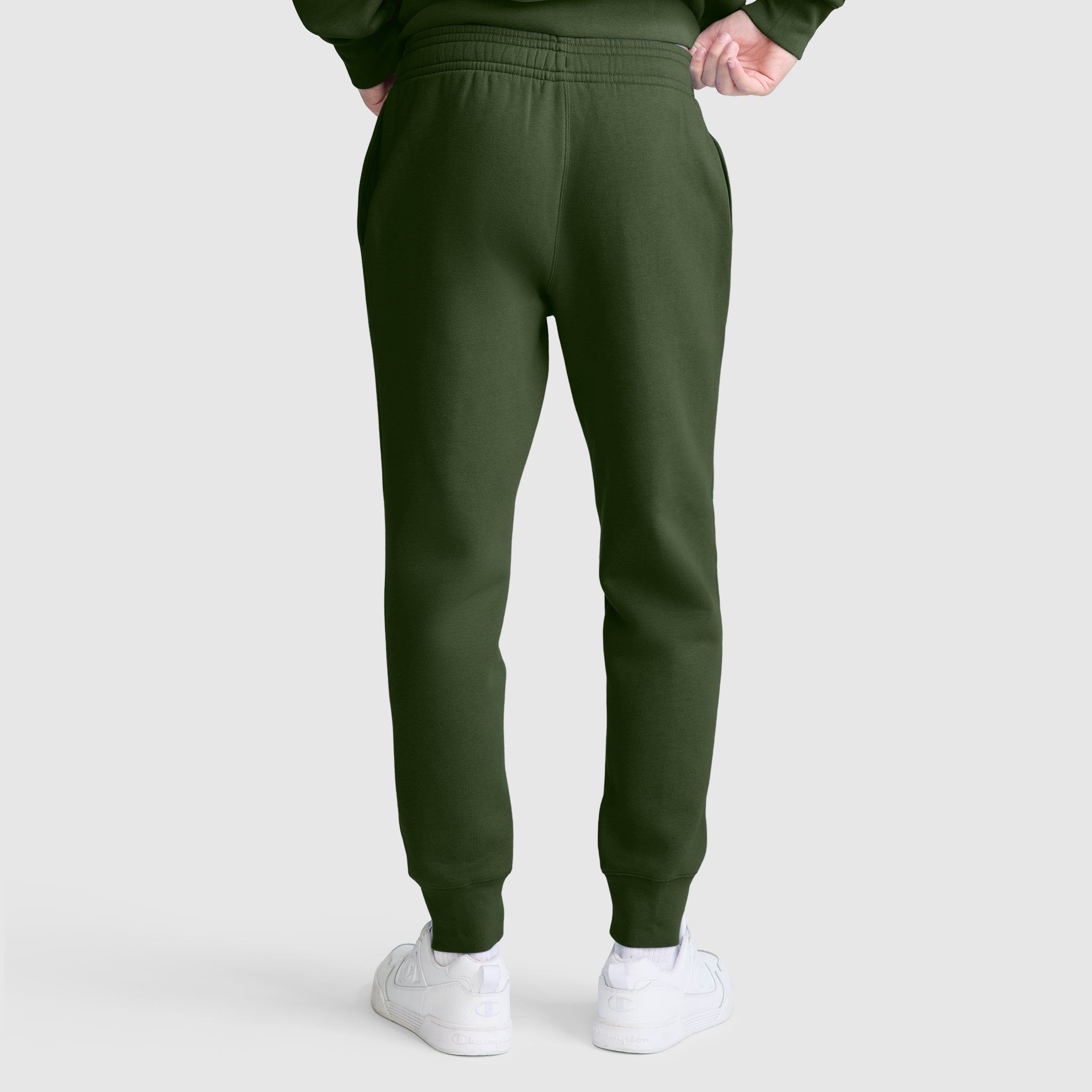 Champion Powerblend Joggers C Logo jogging femme vert coton