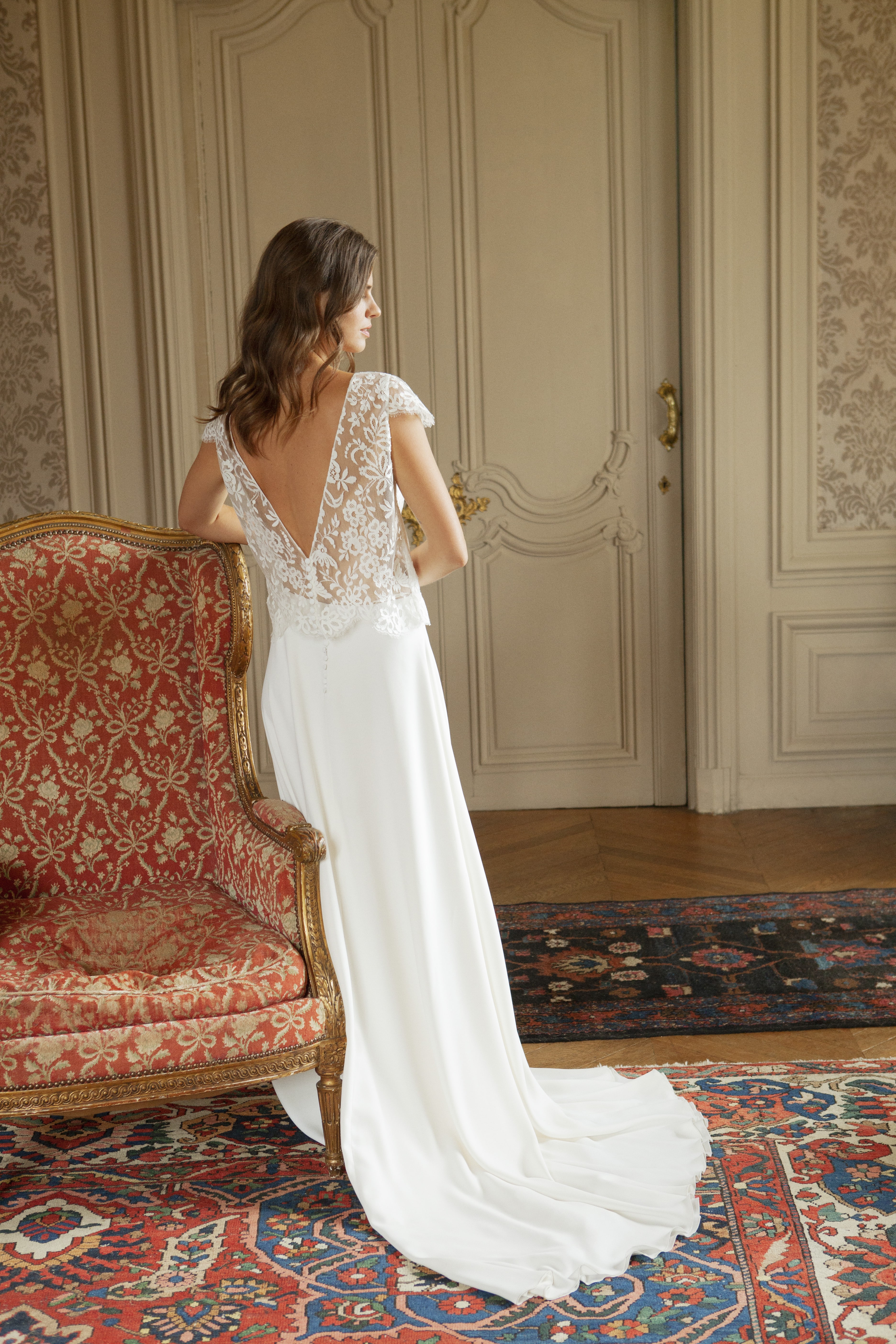 Maison Floret Prêt-à-marier Ferdinand top dentelle de Calais