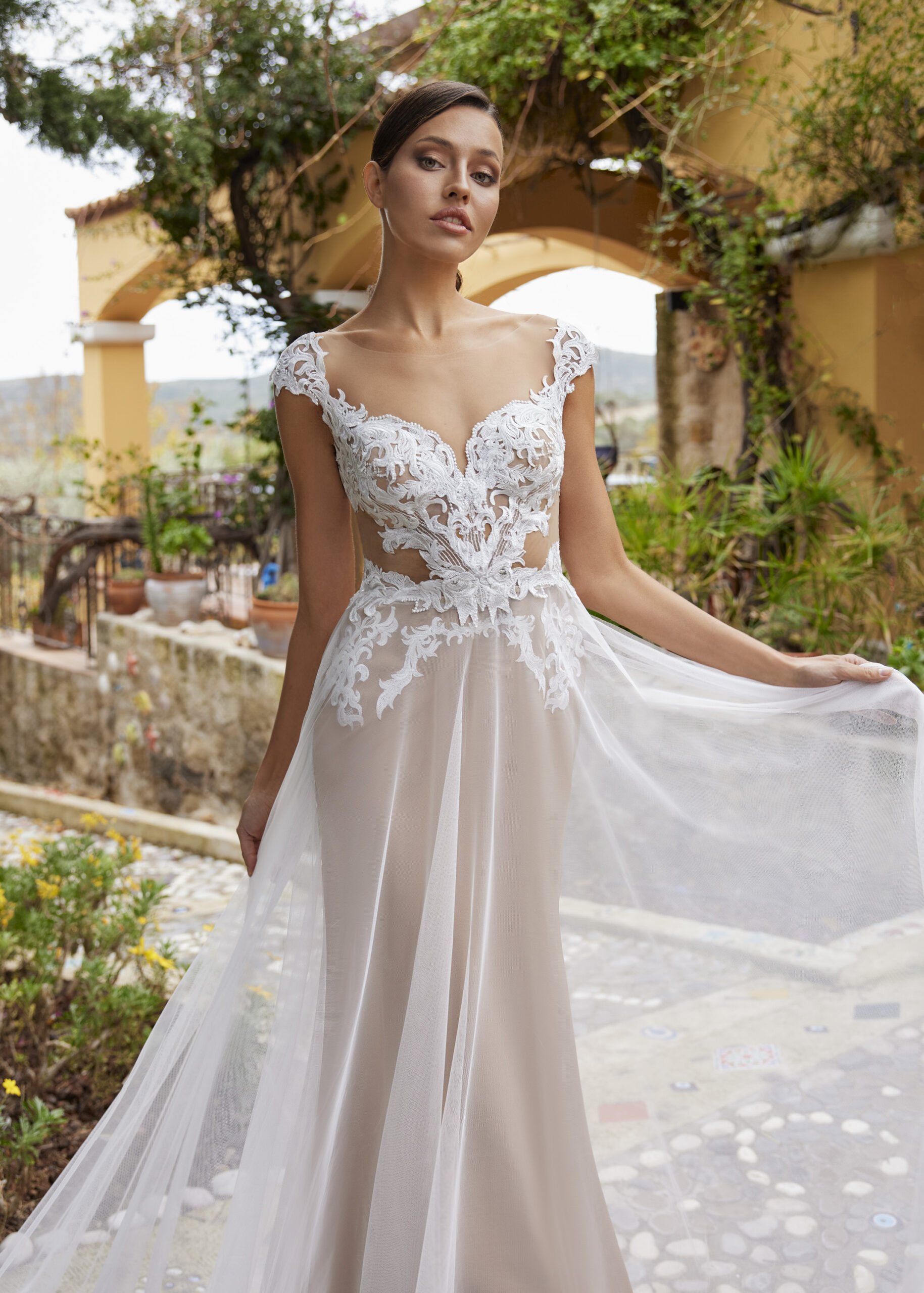 Hervé Paris My Freedom Amite robe de mariée ivoire tulle