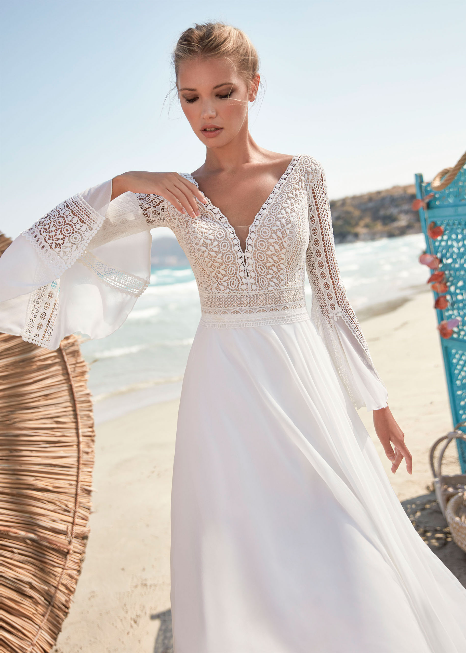 Hervé Paris Boho Destination Valreas robe de mariée blanche