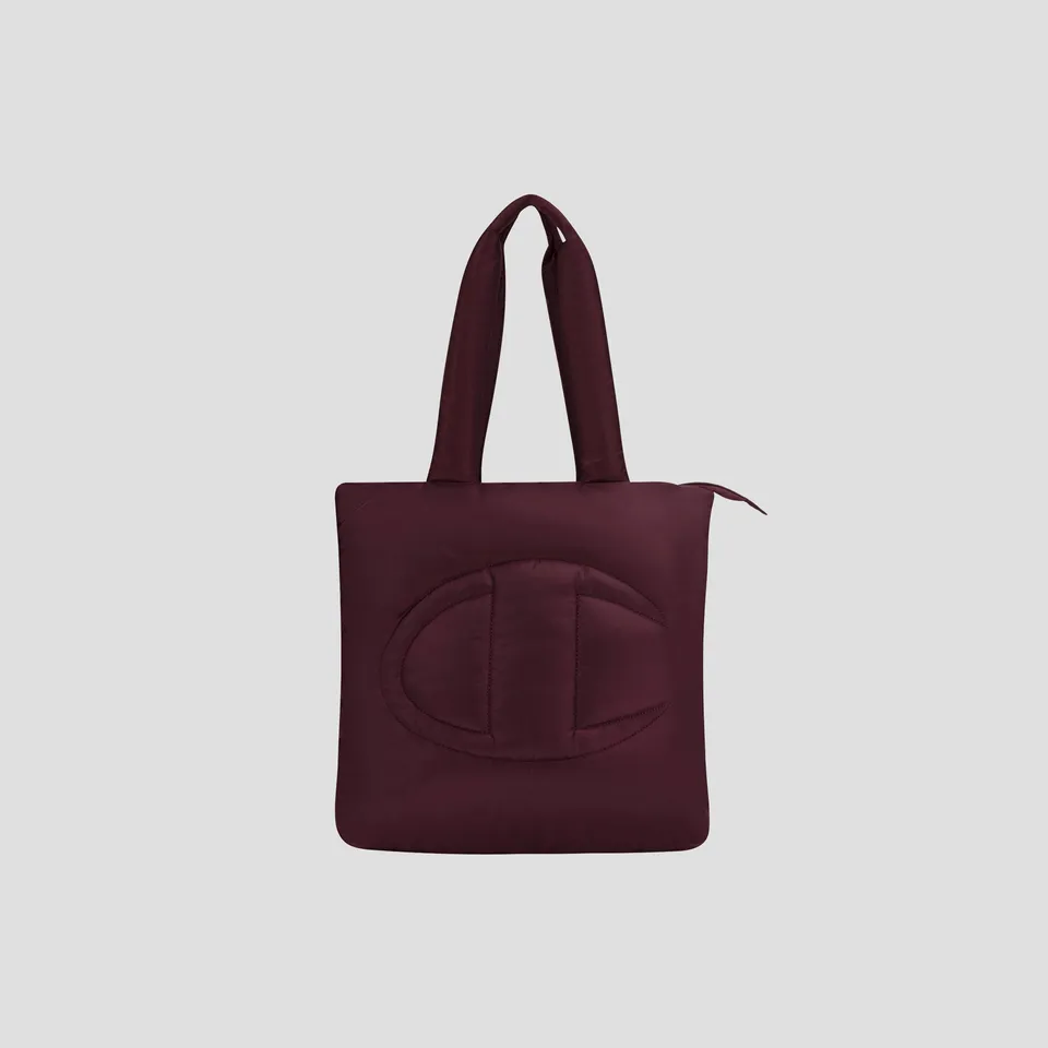 Champion Billie Sac tote matelasse rouge Medium Ruby
