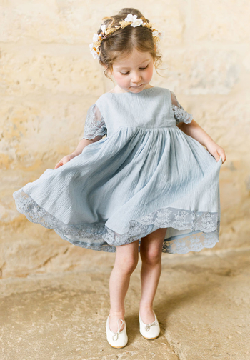 Le Jour de Notre Oui Manon robe enfant bleu ciel cérémonie