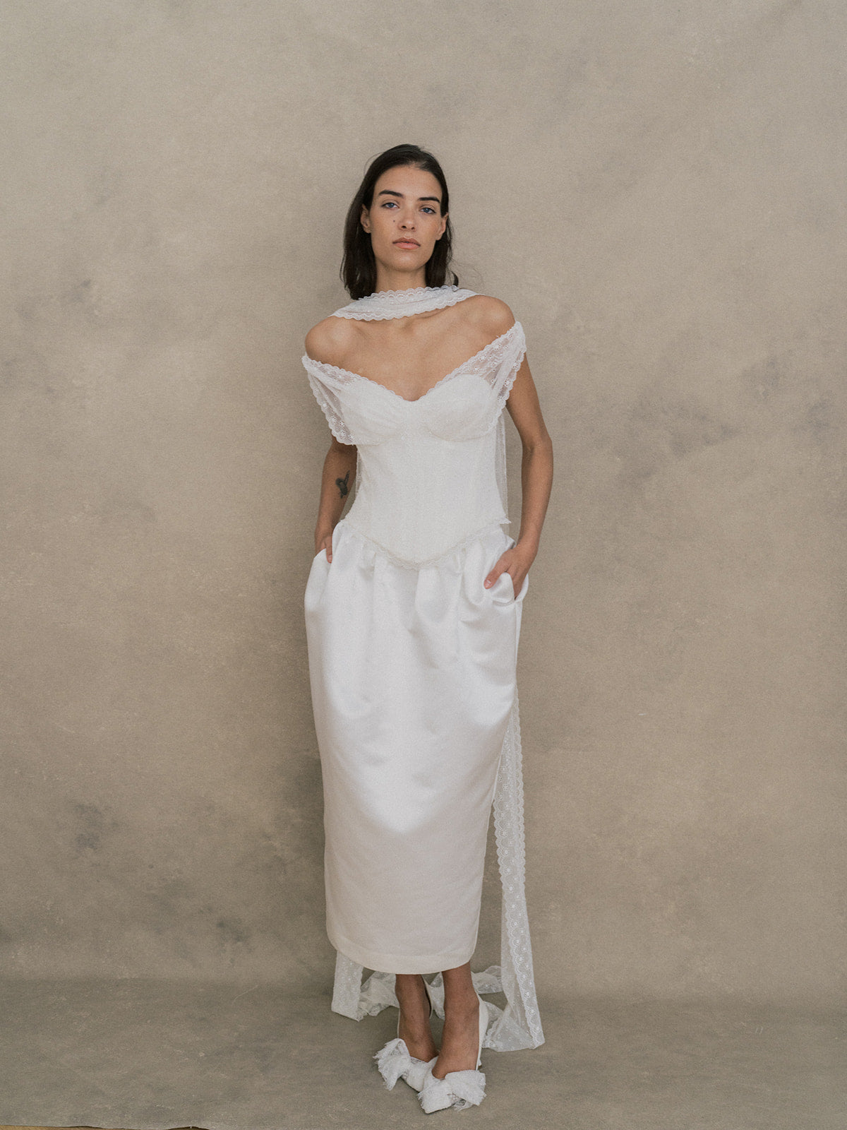 Rime Arodaky Evening Shay jupe satin taille 34 taille haute