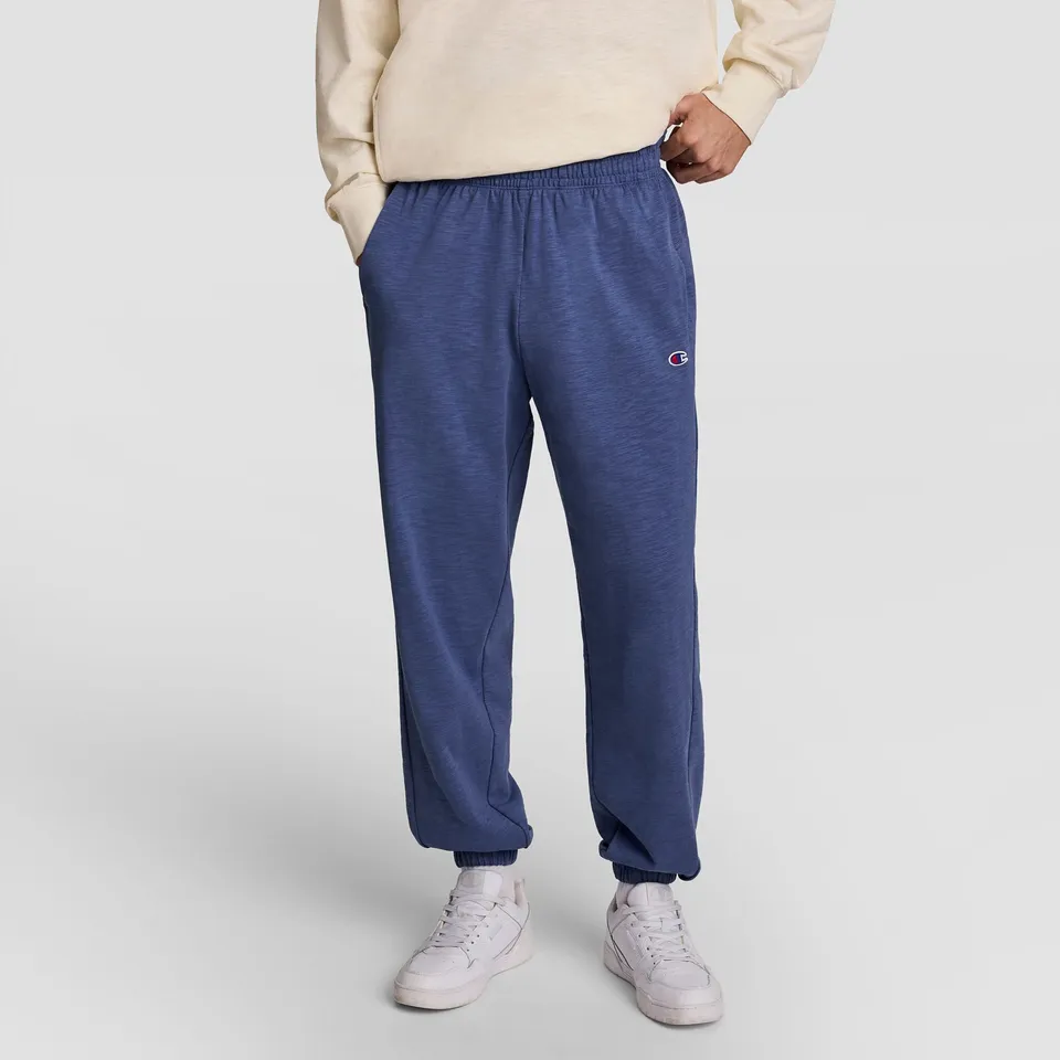 Champion Modern Retro pantalon bleu coton large homme