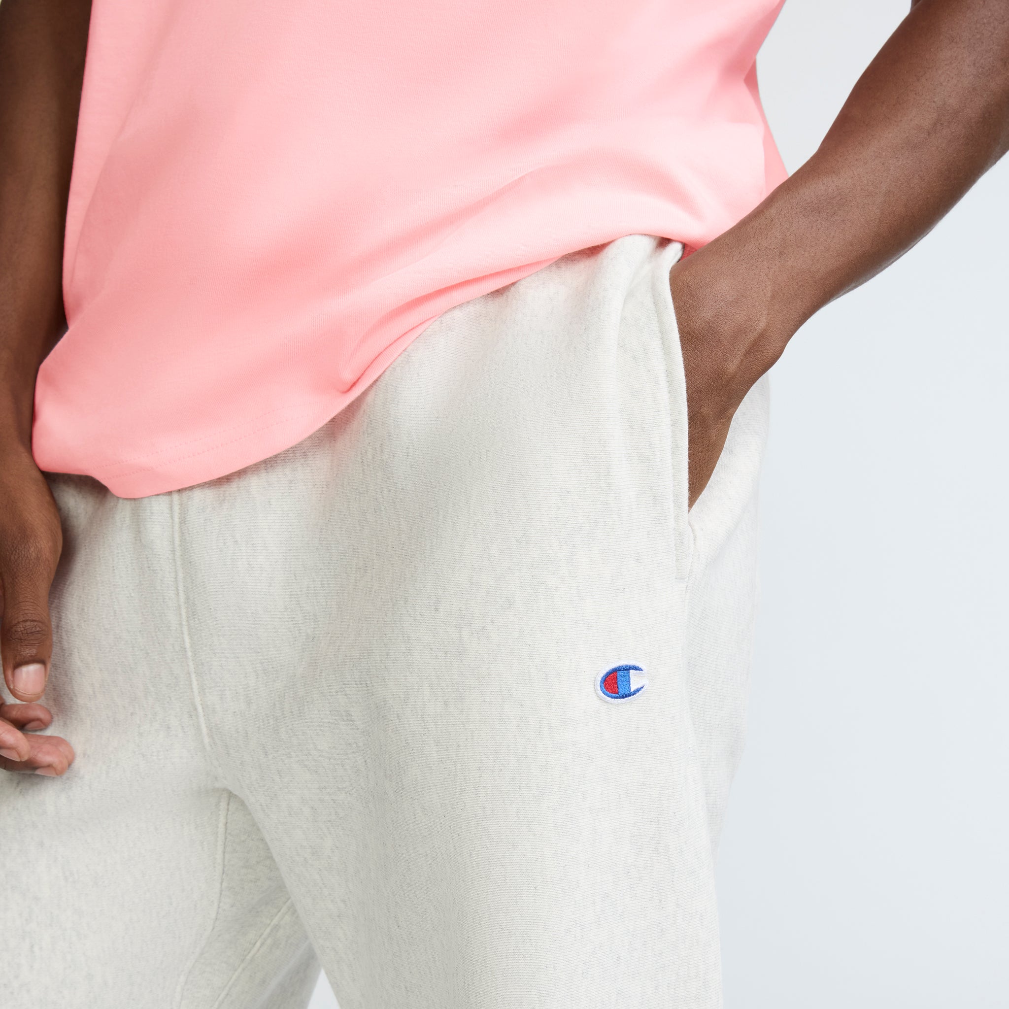 Champion Reverse Weave jogging homme gris chiné molleton