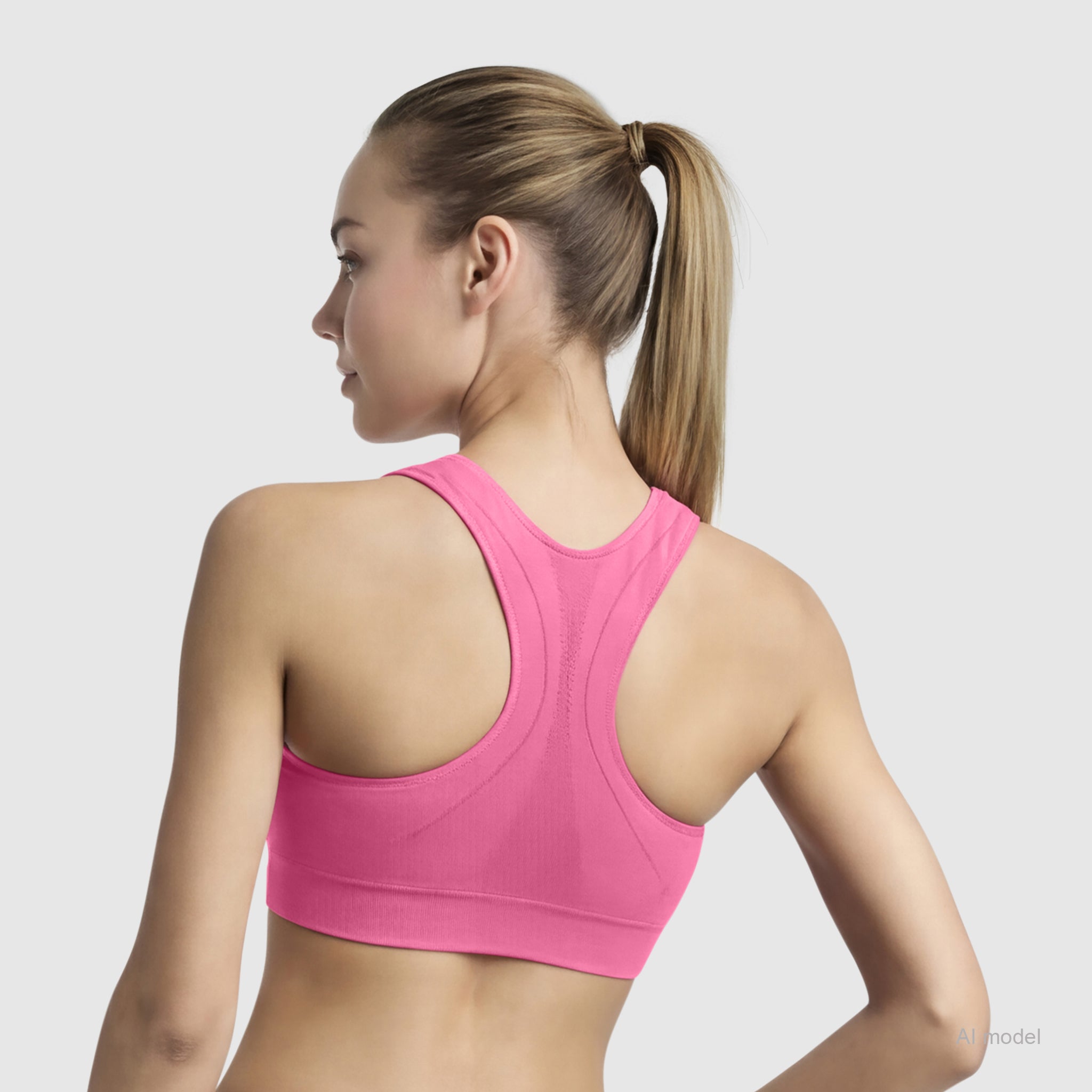 Champion Seamless Racerback Brassière de sport Pink Cosmos rose