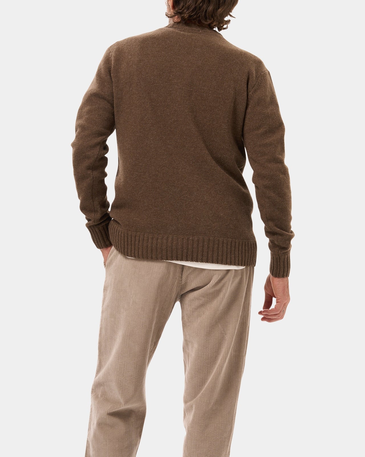 LAFAURIE CLAUDIO Marron Latte pull laine lambswool