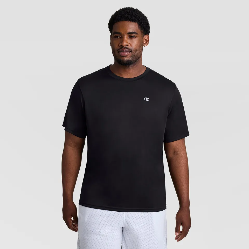 Champion Sport Reflective C Logo t-shirt noir Big & Tall