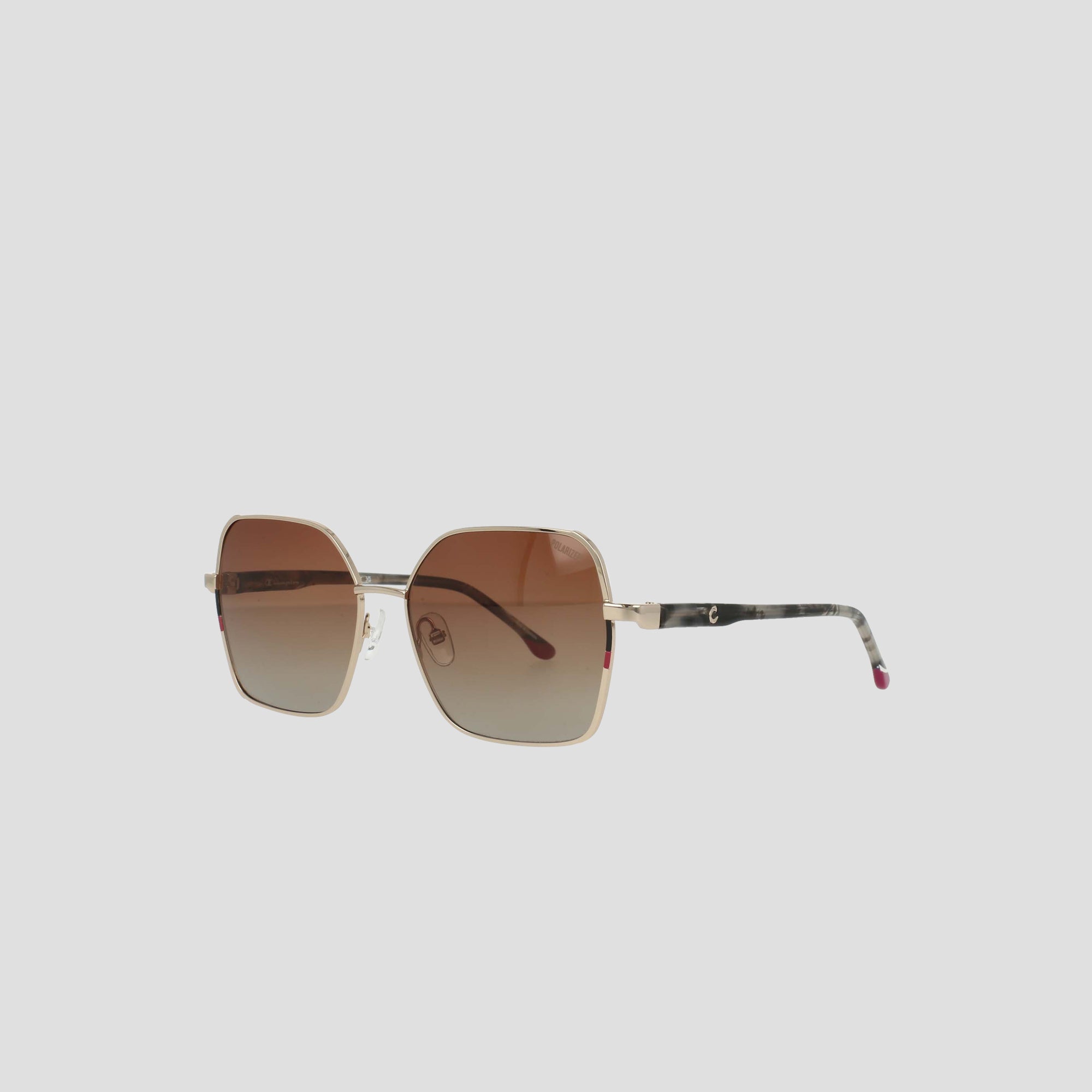 Champion Boho Square Lunettes Soleil Femme Or Clair Verres Polarisés