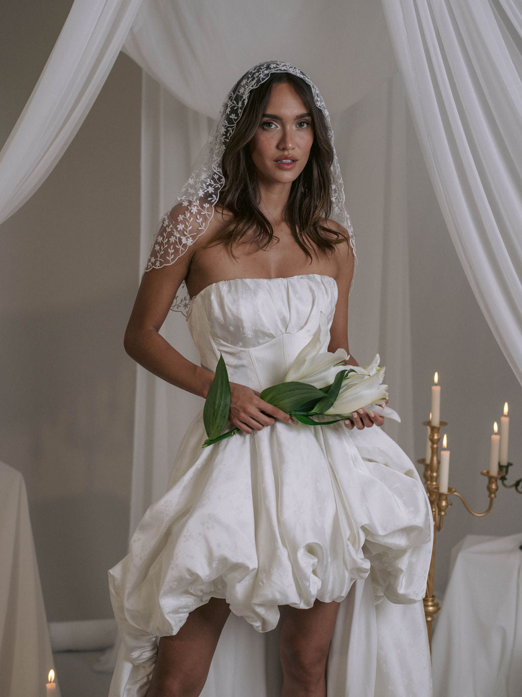 Rime Arodaky Verona Veil voile mariée 75cm 3 peignes