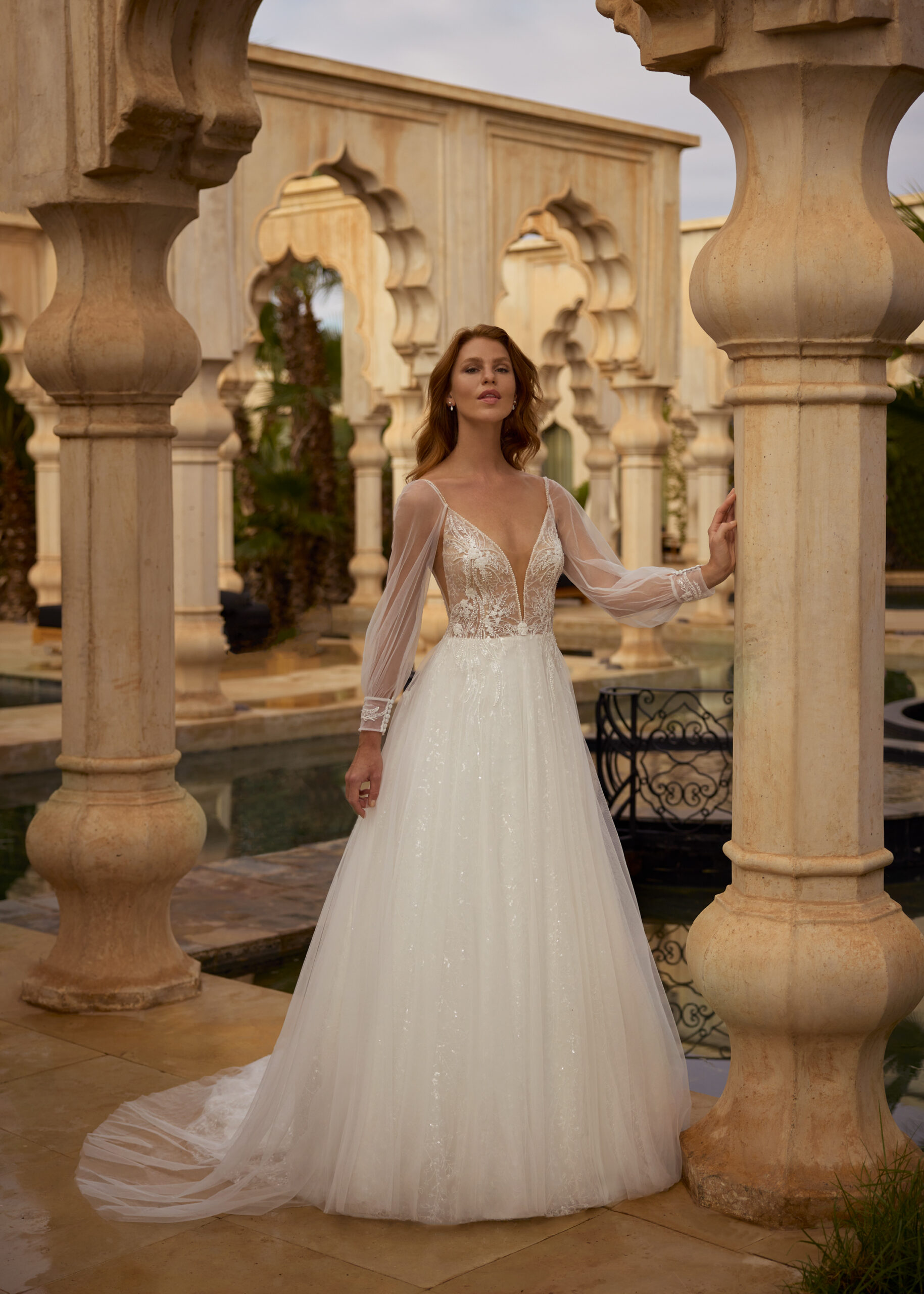 Hervé Paris Cherish Love Carina robe de mariée blanche longue