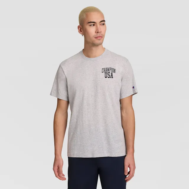 Champion USA T-Shirt Gris Oxford Grey Heather