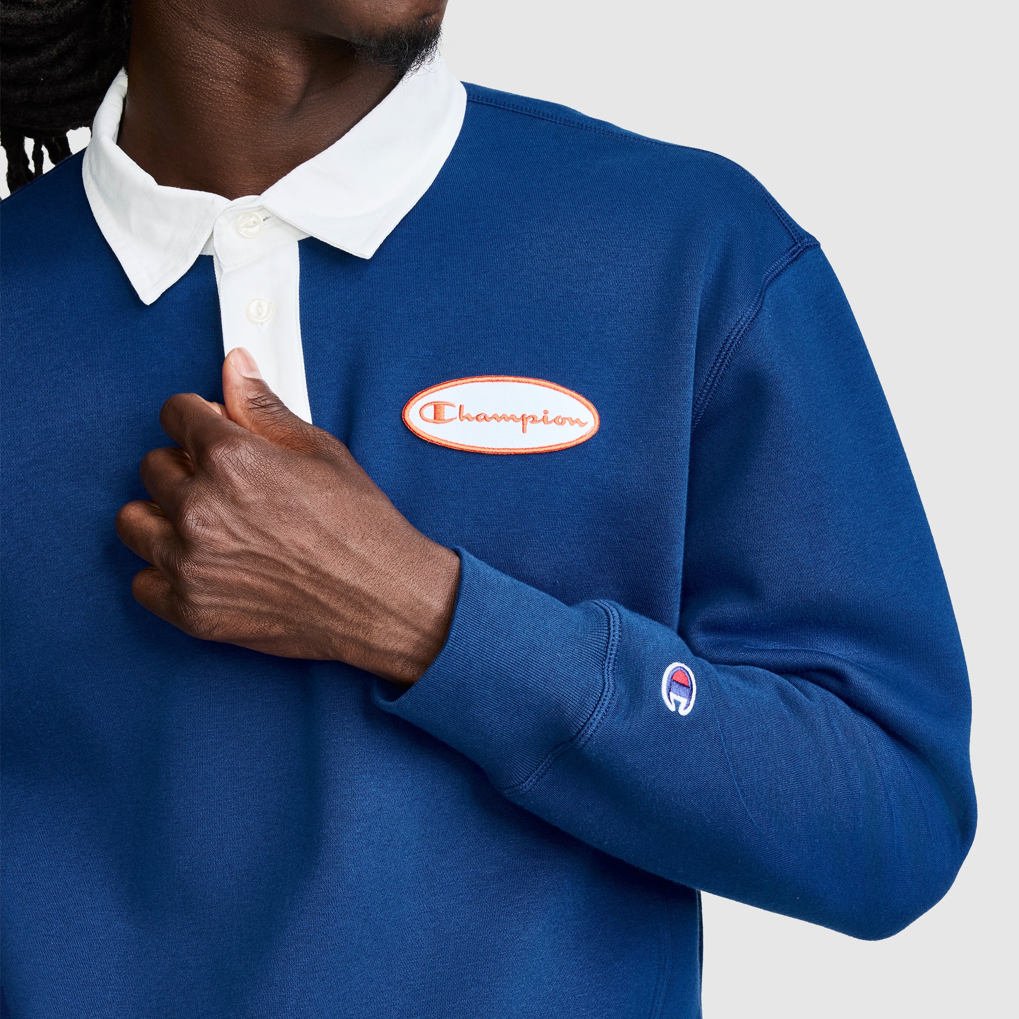 Champion Fleece Rugby sweat Estate Blue