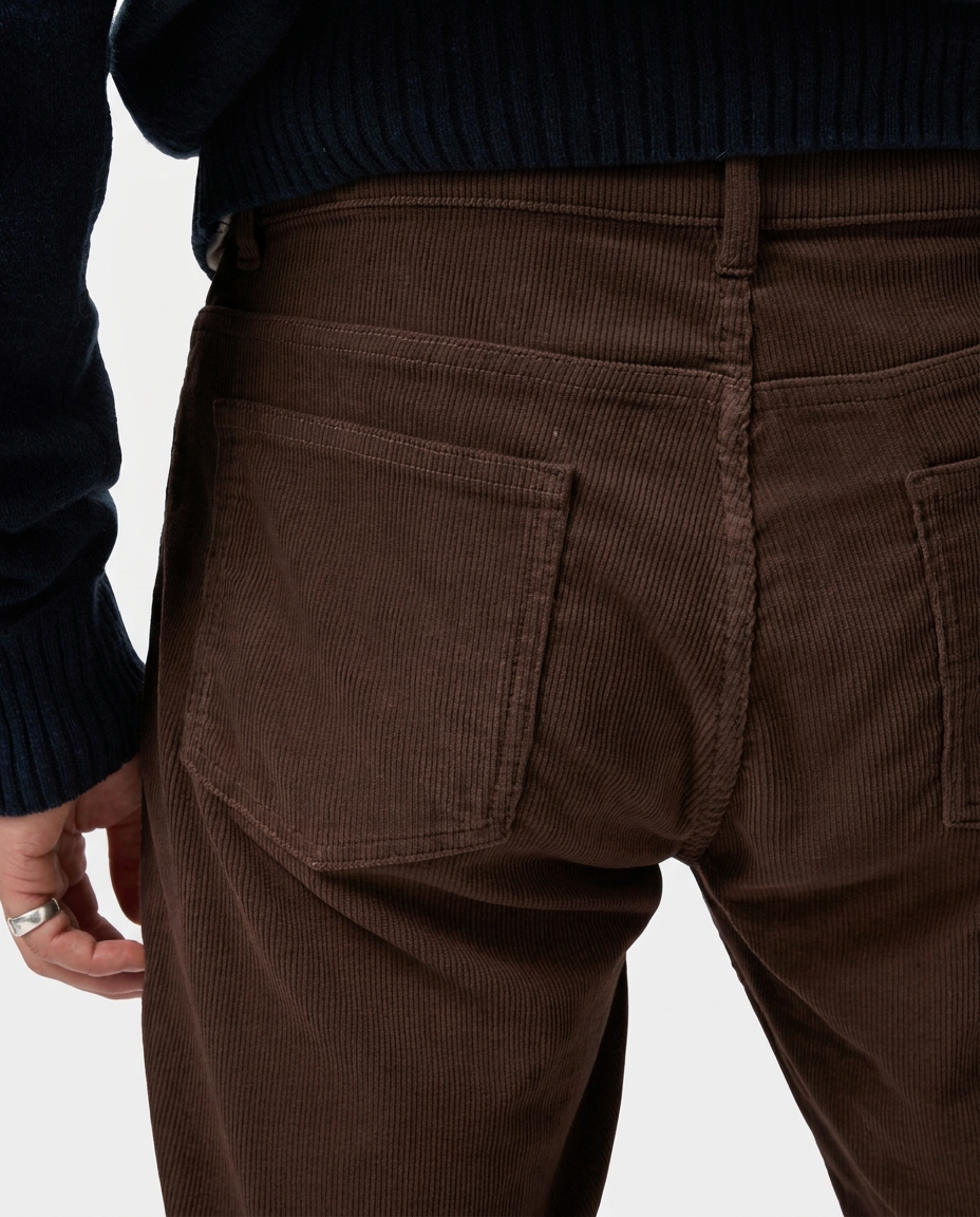 Lafaurie Cassius pantalon velours lie de vin coupe ajustée