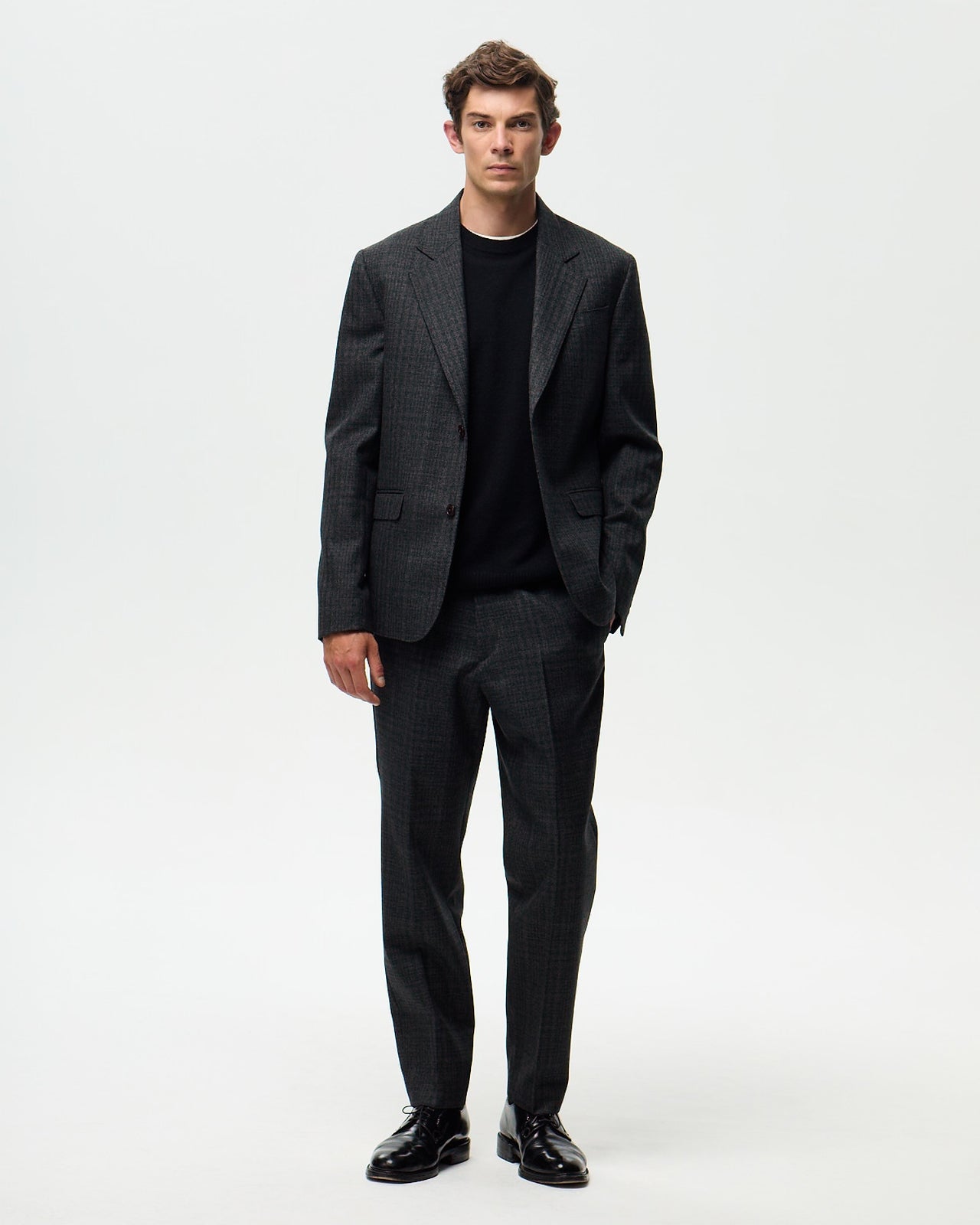 Lafaurie Sartre pantalon gris anthracite laine