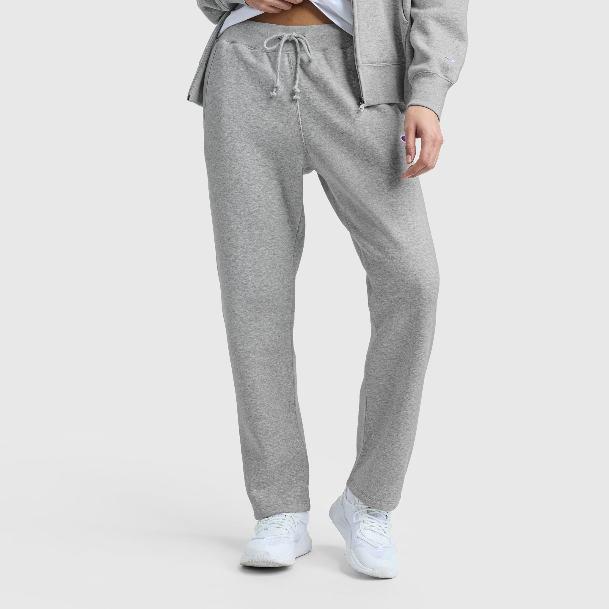Champion Powerblend jogging droit gris molleton homme