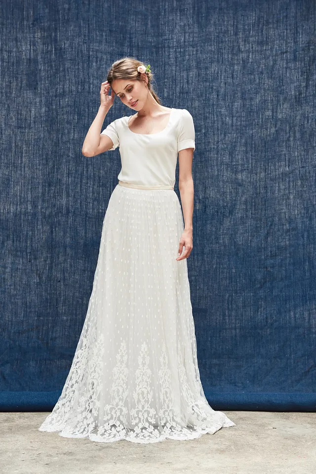 Maison Floret Prêt-à-marier Warren jupe tulle plumetis