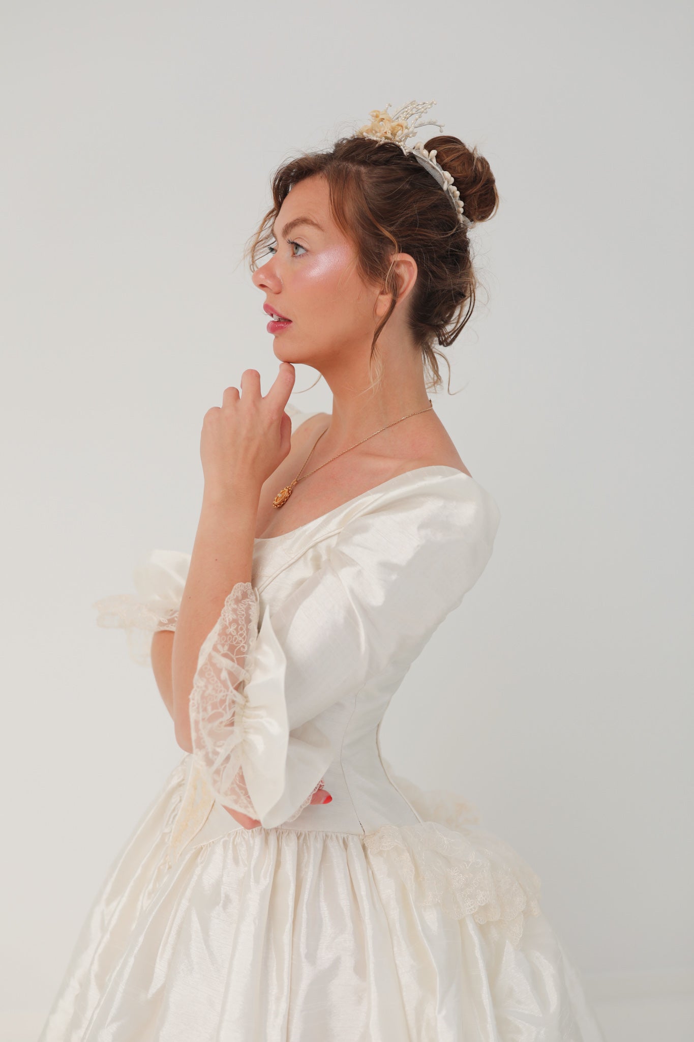 Solène Gisèle Couronne Flora cire crème pour chignon