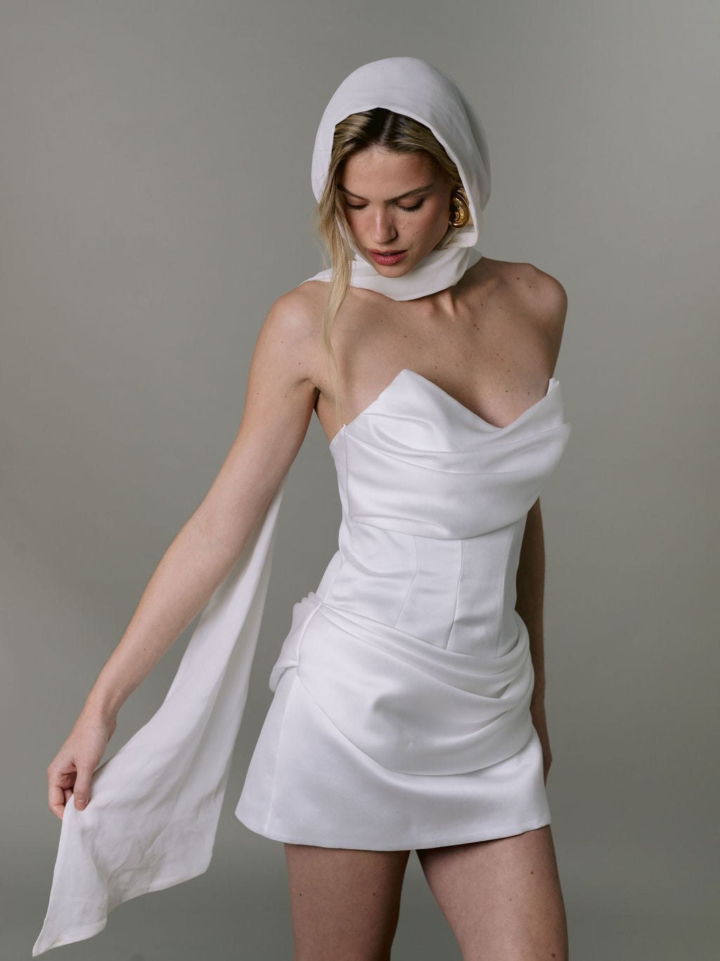 Rime Arodaky Bridal Comet Mini robe satin taille 36