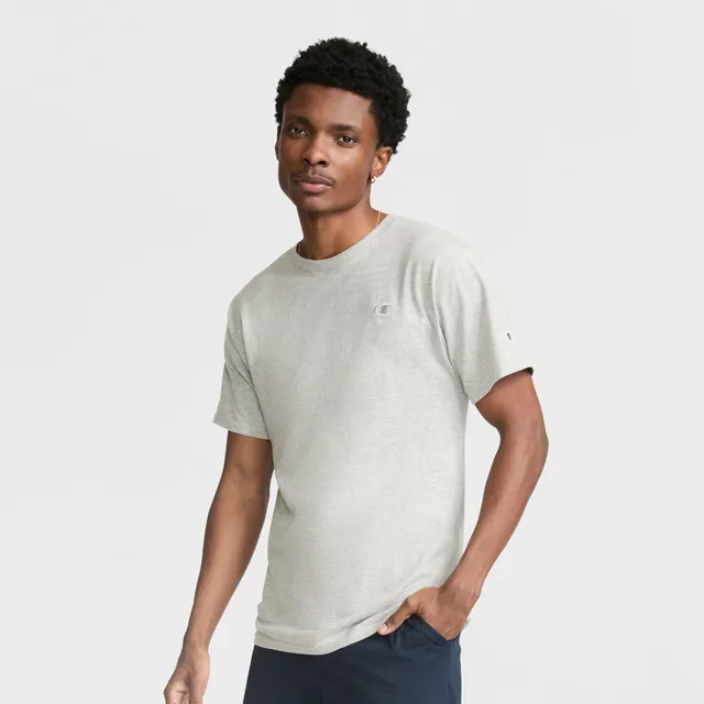 Champion Classic T-Shirt C Logo t-shirt homme gris chiné coton