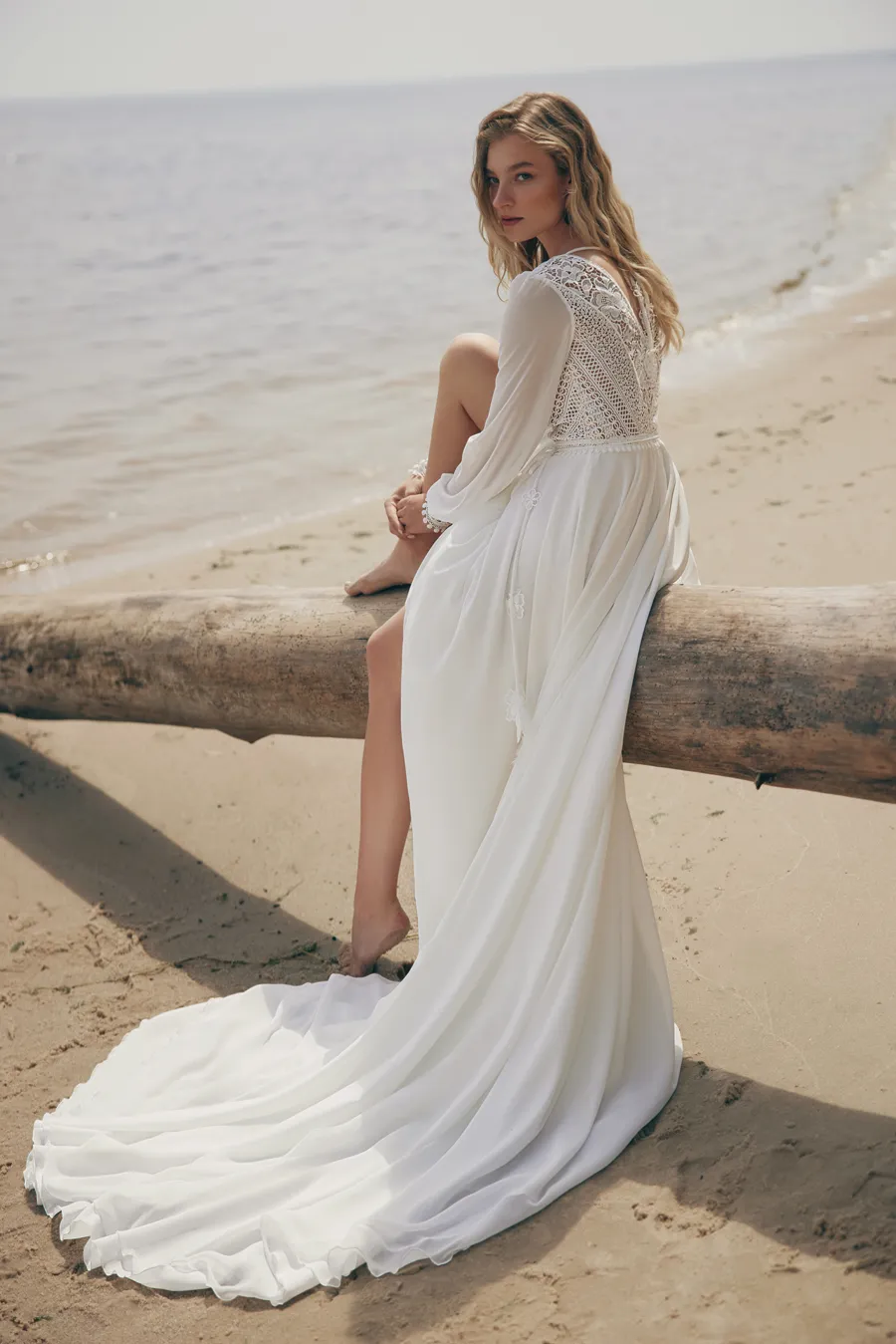 Le Jour de Notre Oui ALMA robe de mariée fluide ivoire