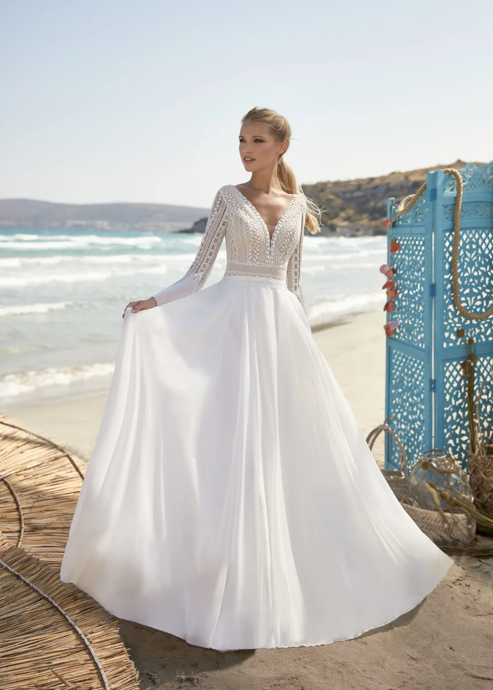 Hervé Paris Boho Destination Valreas robe de mariée blanche