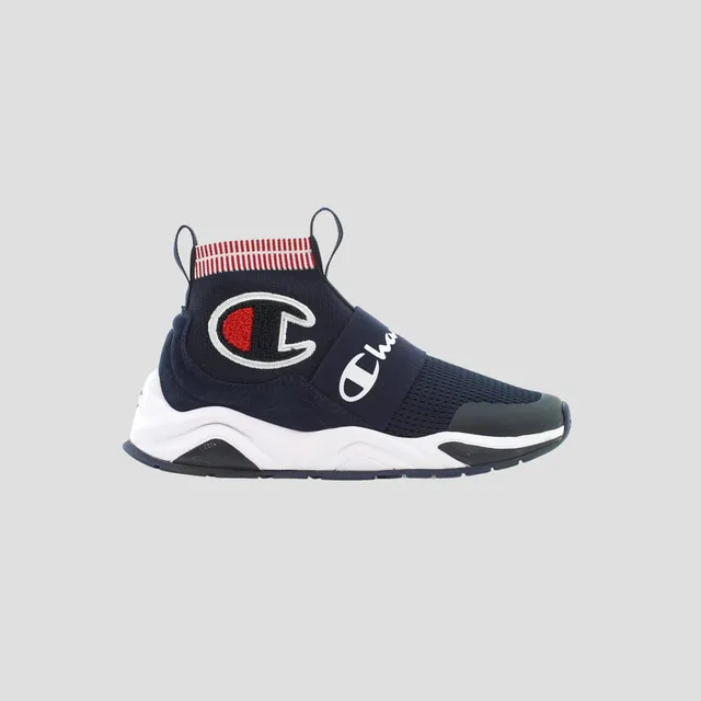 Champion Rally Pro baskets enfant bleu marine montantes