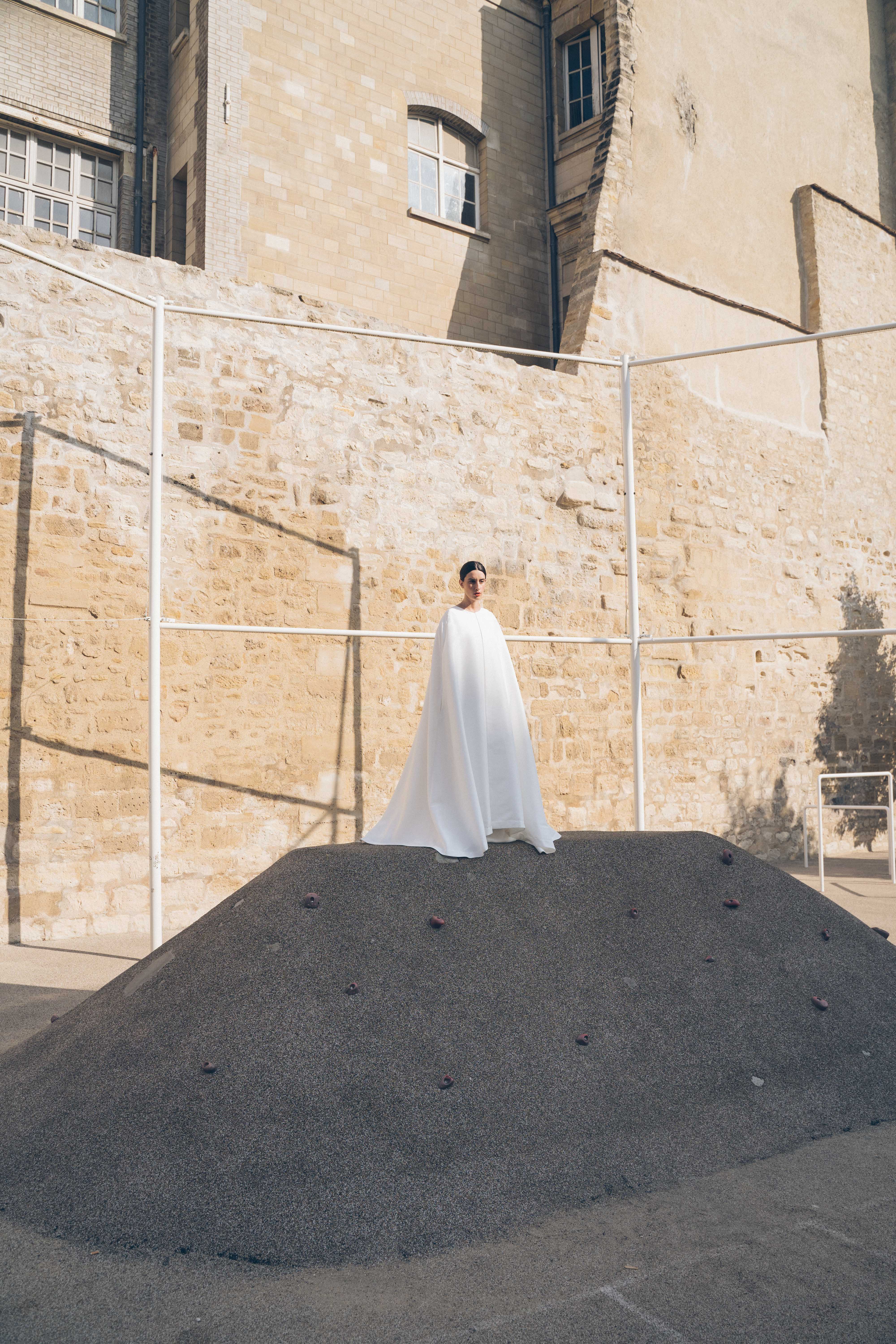 Maison Floret Prêt-à-marier Robin cape satin duchesse