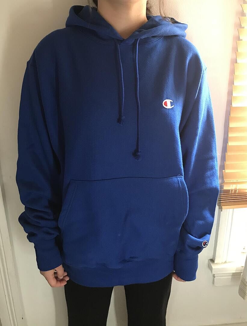 Champion Reverse Weave sweat homme noir C Logo molleton coupe ample