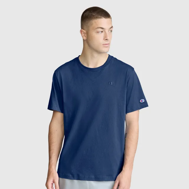 Champion Classic C Logo t-shirt homme Estate Blue coton