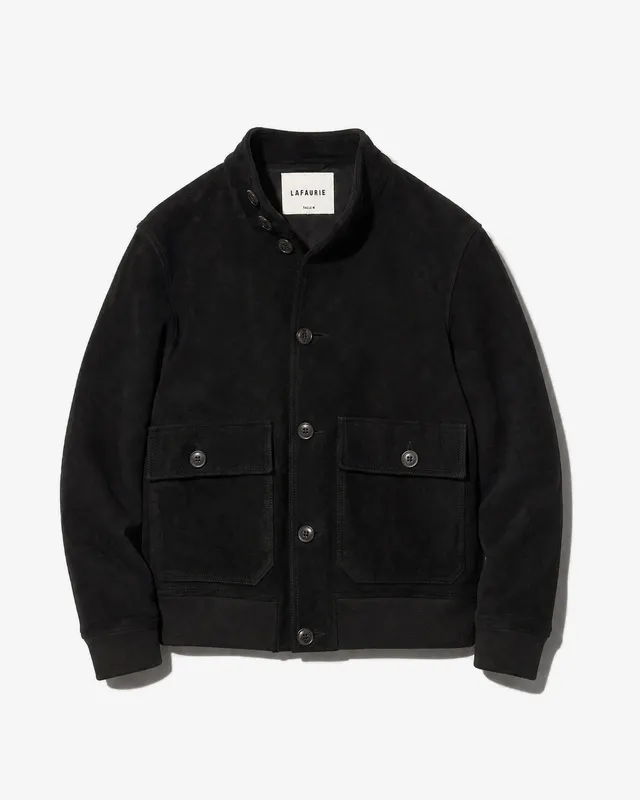 Lafaurie Helmut blouson noir khol cuir agneau