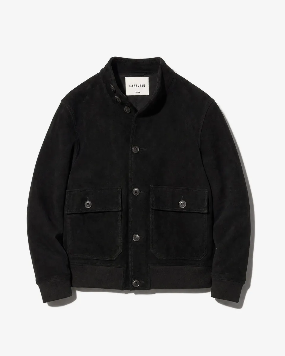Lafaurie Helmut blouson noir khol cuir agneau