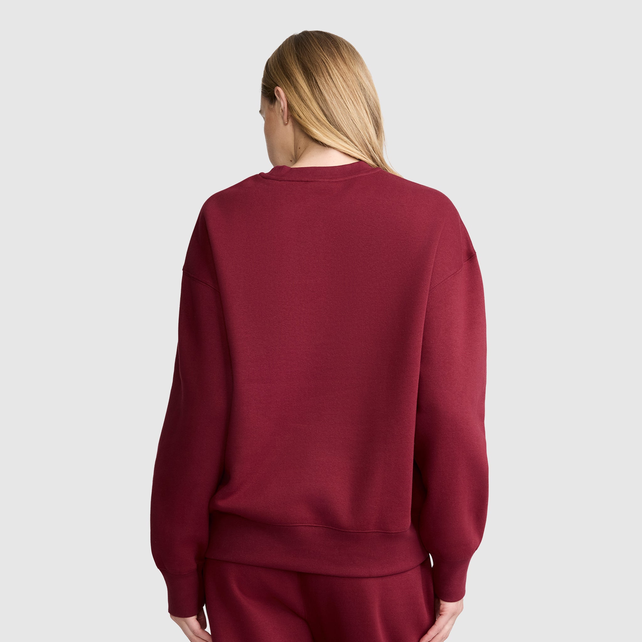 Champion Powerblend Script Logo Sweat Cabernet coupe ample